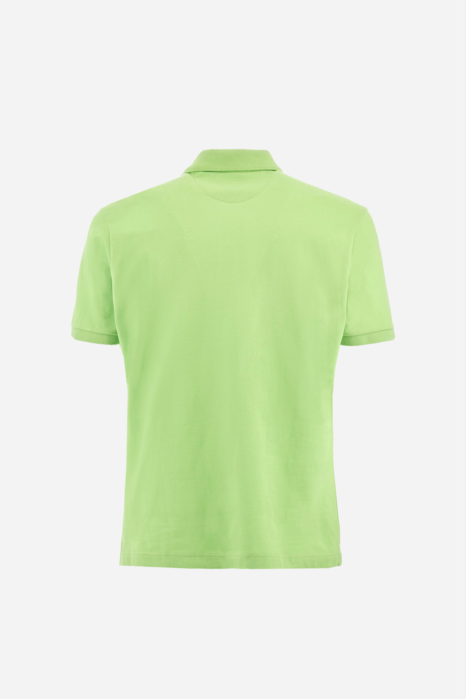Men's plain-coloured, short-sleeved, regular-fit cotton polo shirt. Contrasting La Martina logo sewn onto the chest. This versatile garment goes perfectly with a pair of jeans from the collection. - Lime Green