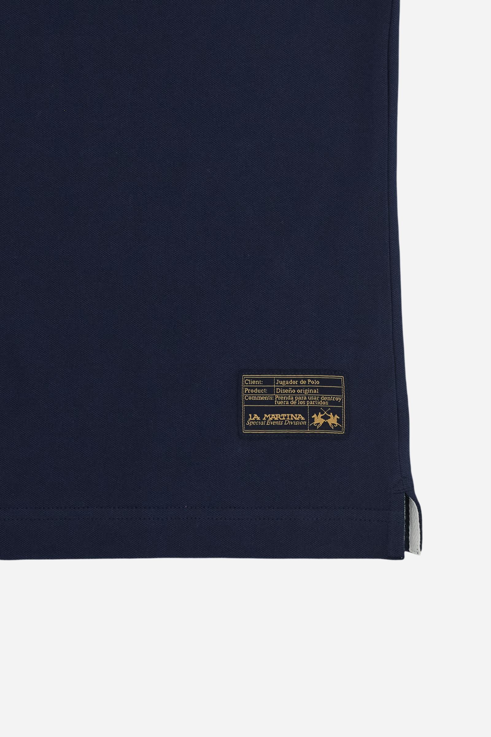 Men’s regular fit stretch piqué polo shirt Essential – Russell