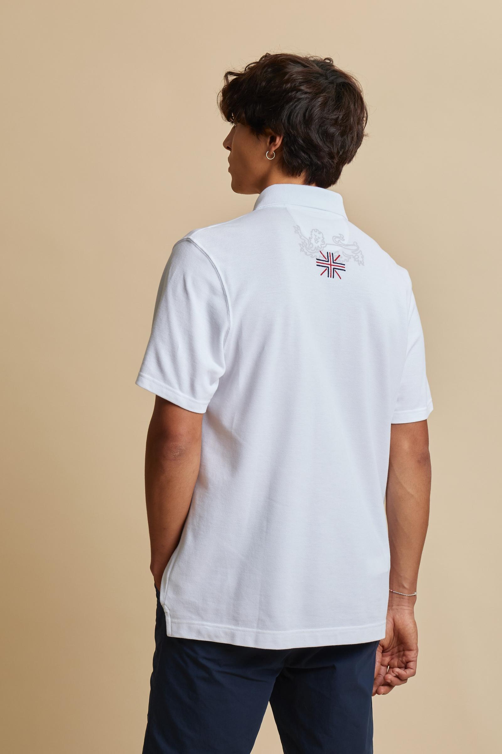 Polo de hombre de manga corta en piqué de algodón British Edition - Cooper