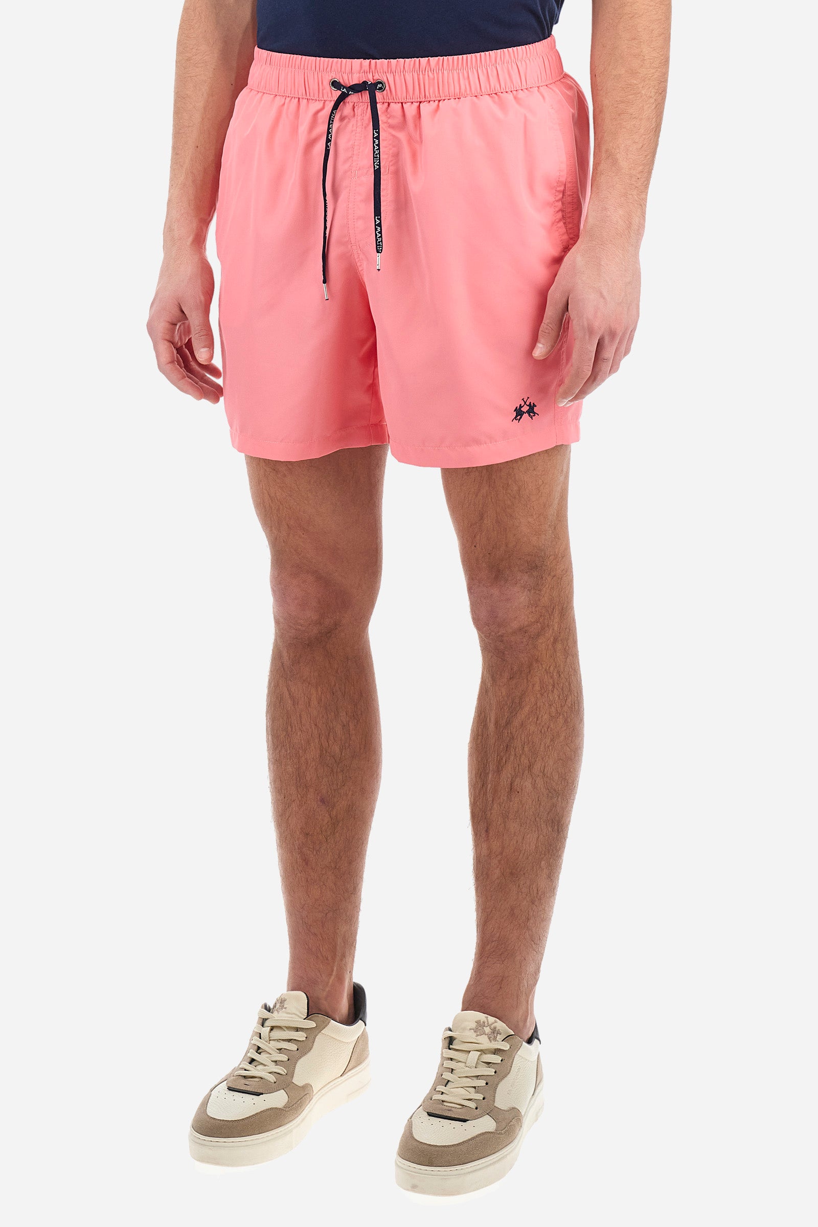 Bade-Boxershorts aus Nylon mit Logo-Stickerei - Adrien