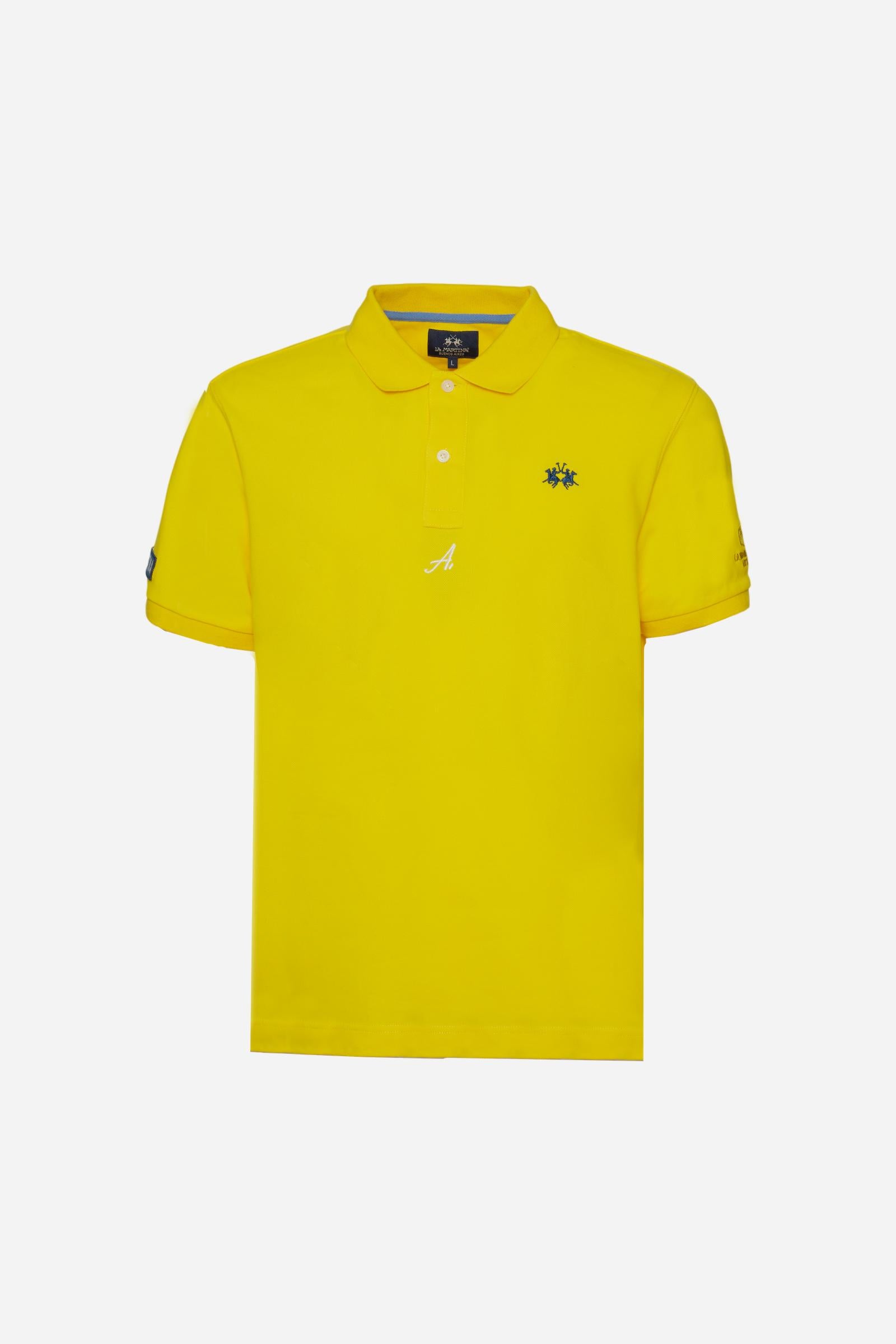 Men’s short-sleeve piqué polo Nations collection - Charo