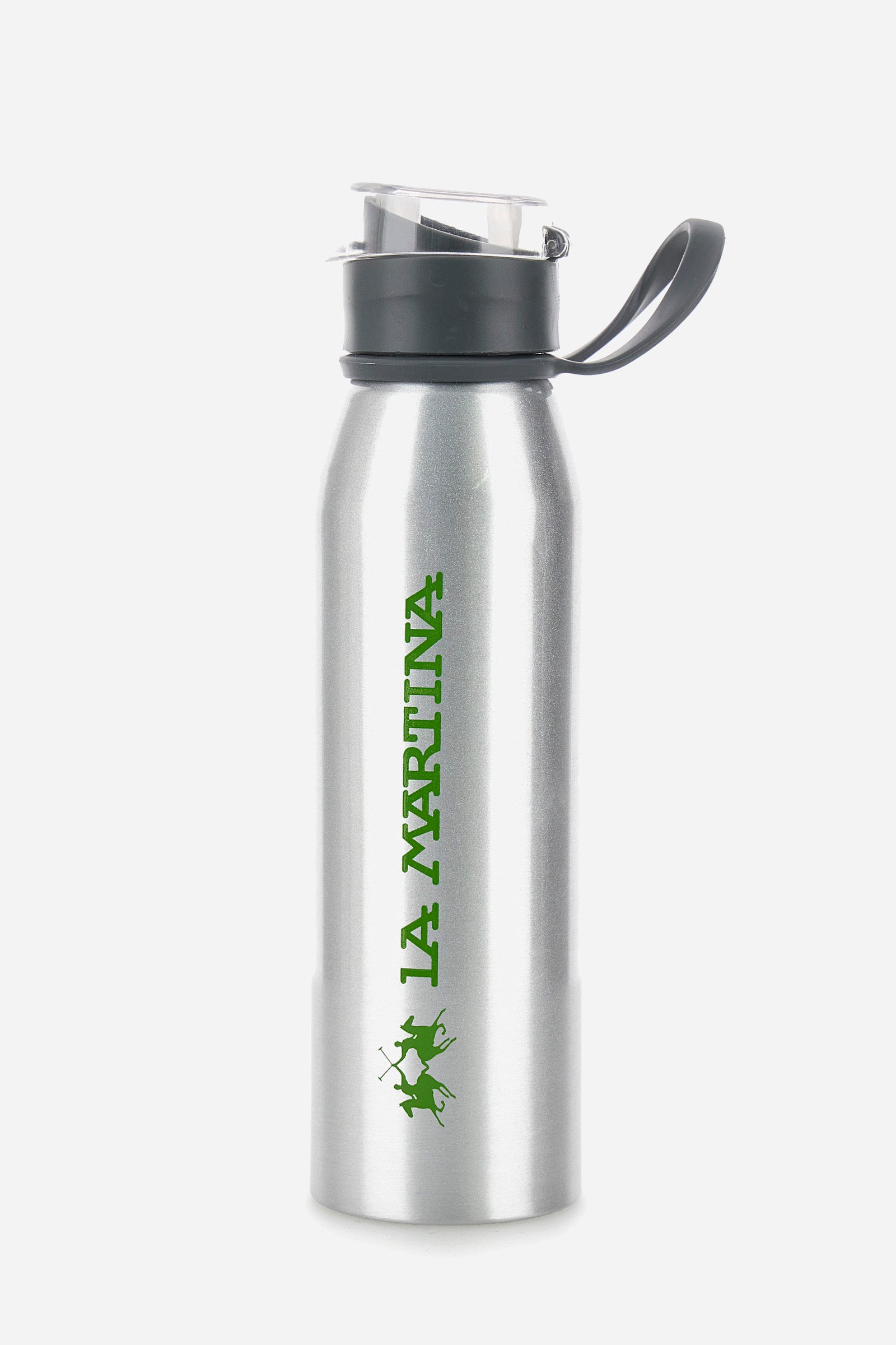 Aluminium bottle with logo - Steel Gray