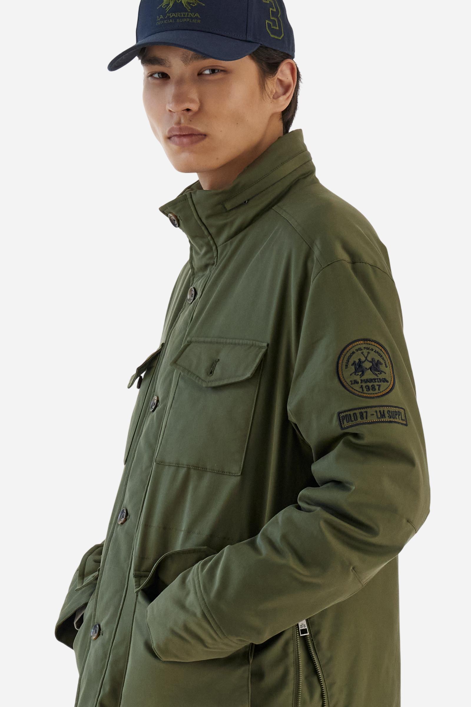 Field jacket acolchada en sarga de algodón con bolsillos grandes - Baldo