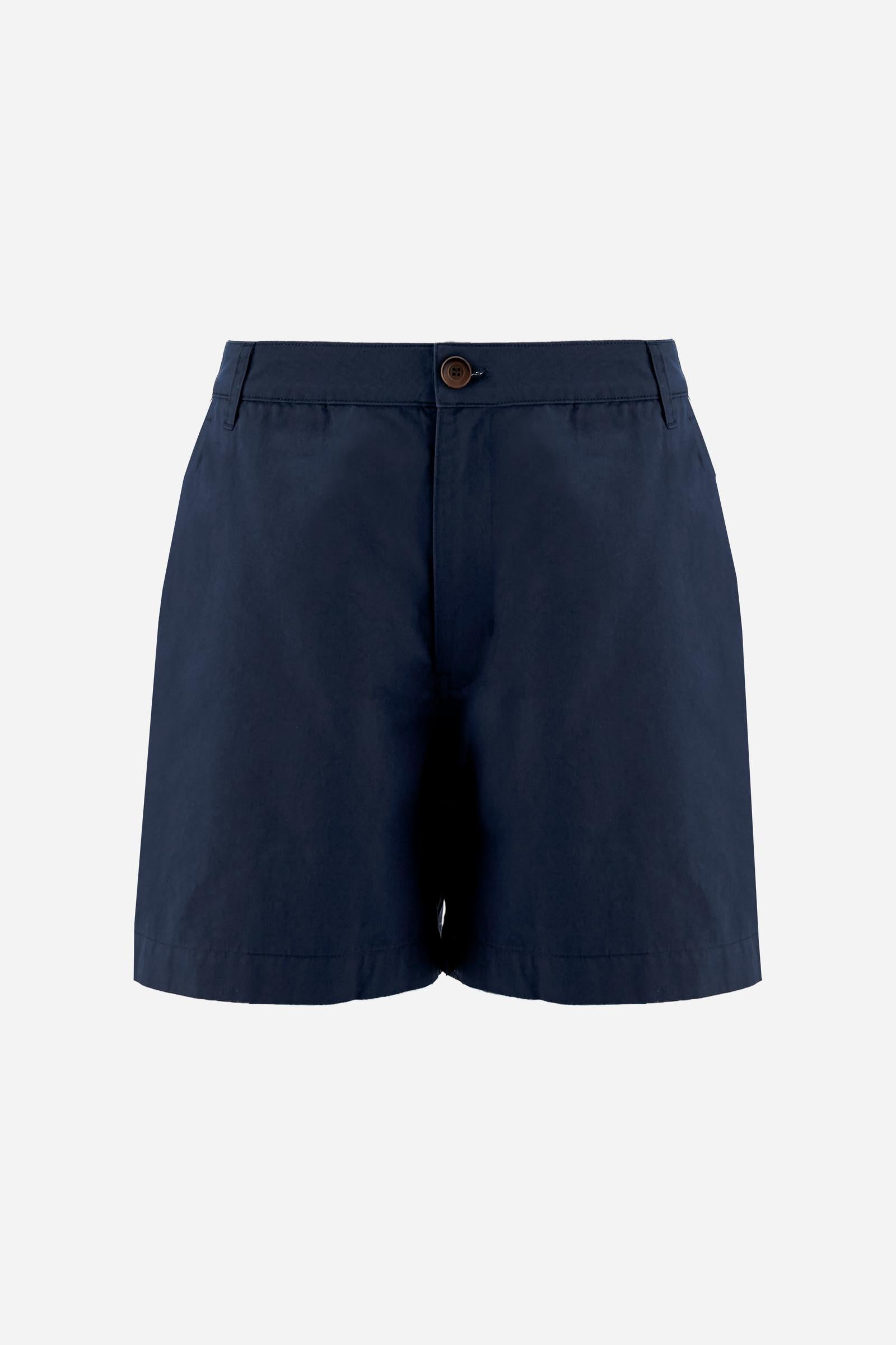 Women’s cotton twill Bermuda shorts – Cecilia