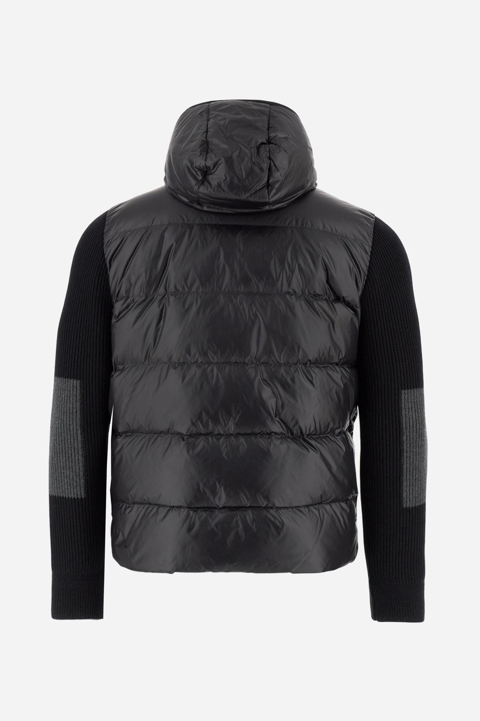 Men’s iridescent nylon jacket knit sleeves - Baptist