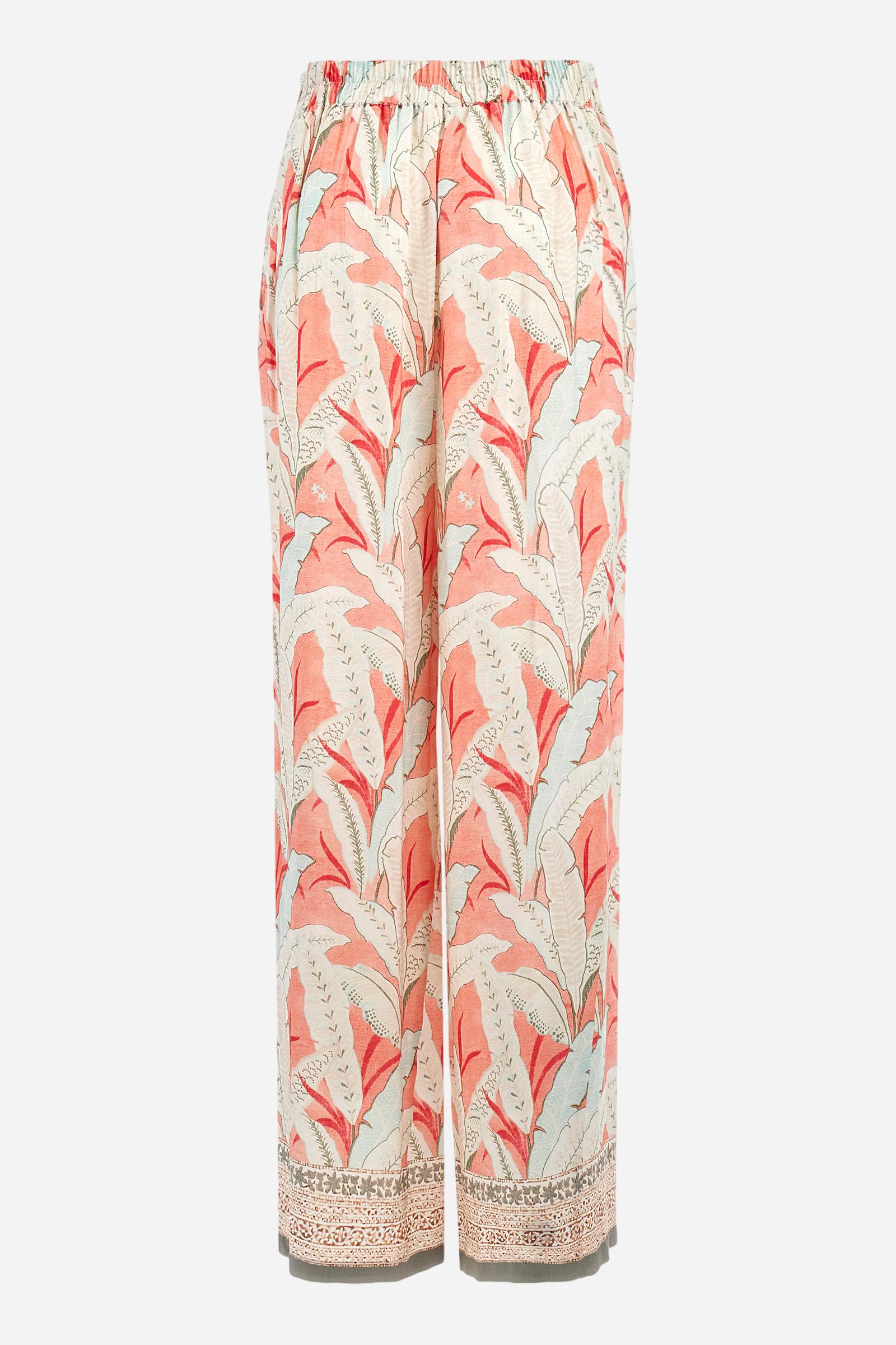 Regular fit trousers in viscose - Adelia