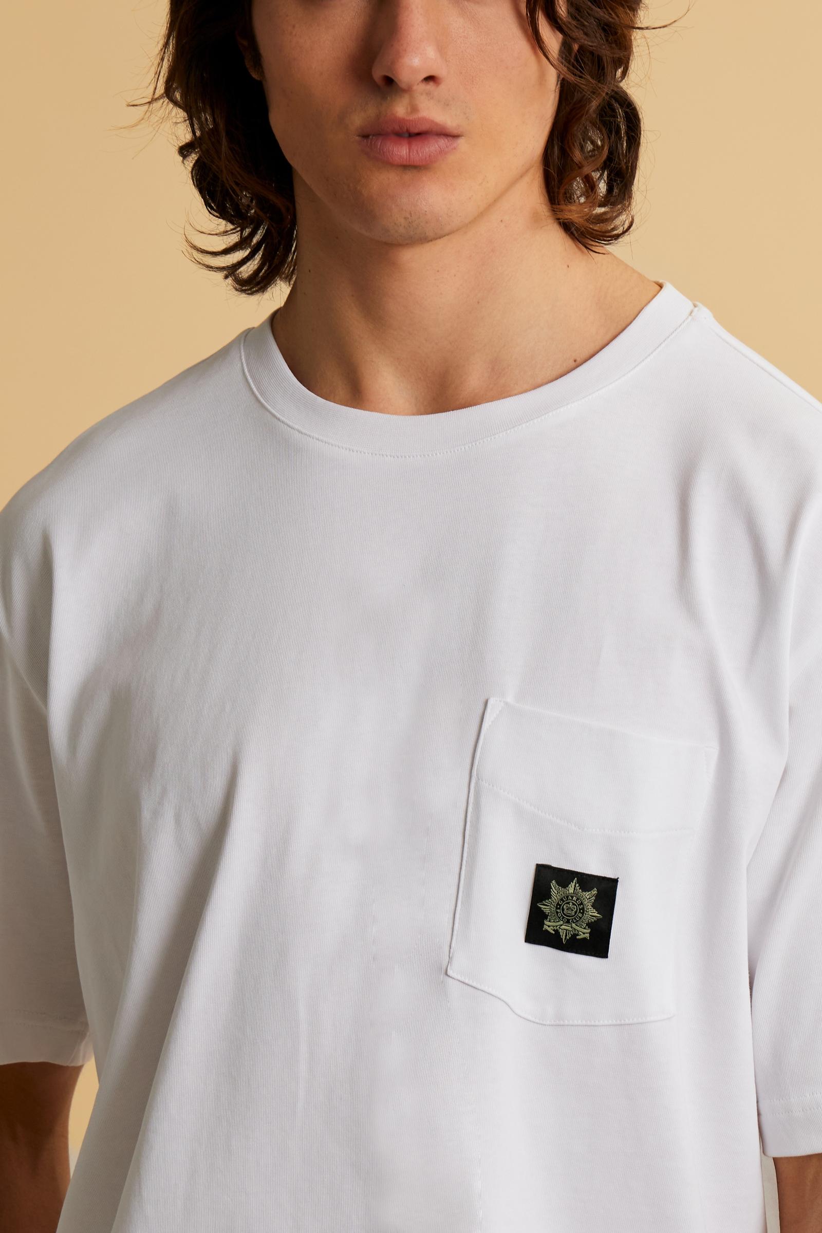 Men’s cotton T-shirt with Guards pocket – Clay