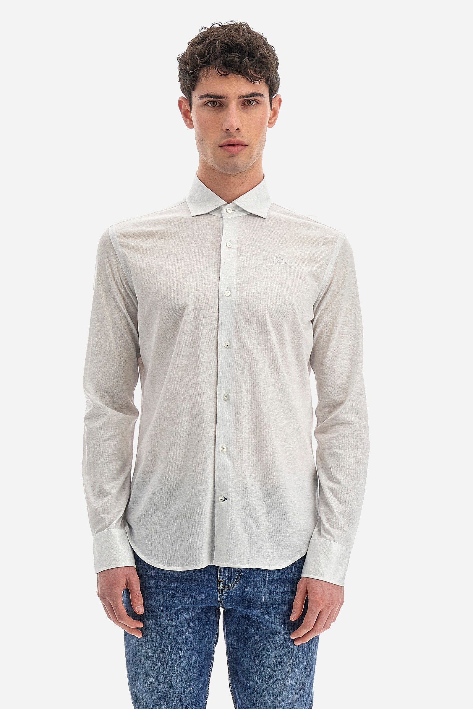 Men’s cotton and lyocell shirt – Wells