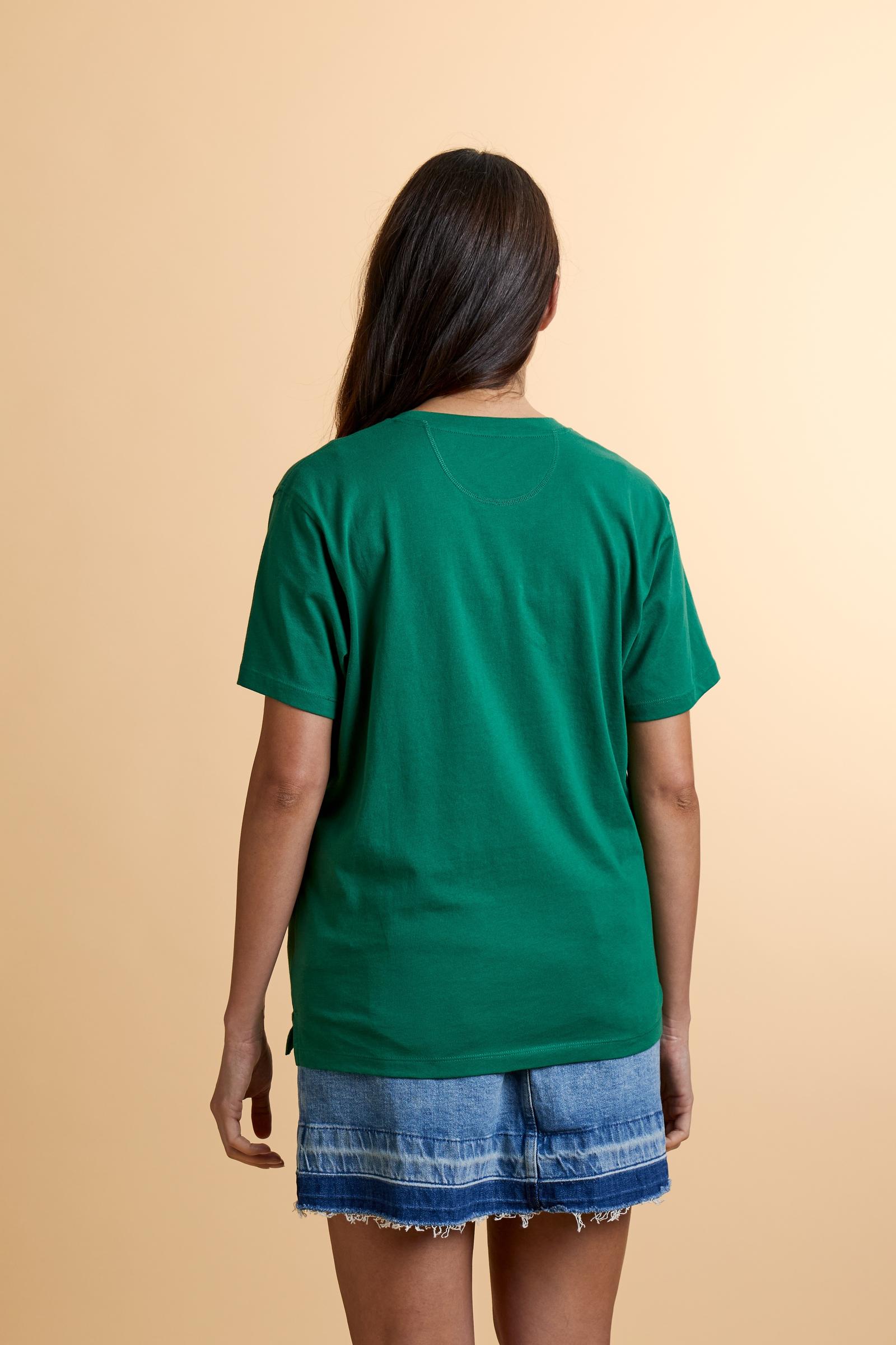 Women’s cotton jersey T-shirt with logo – Casta