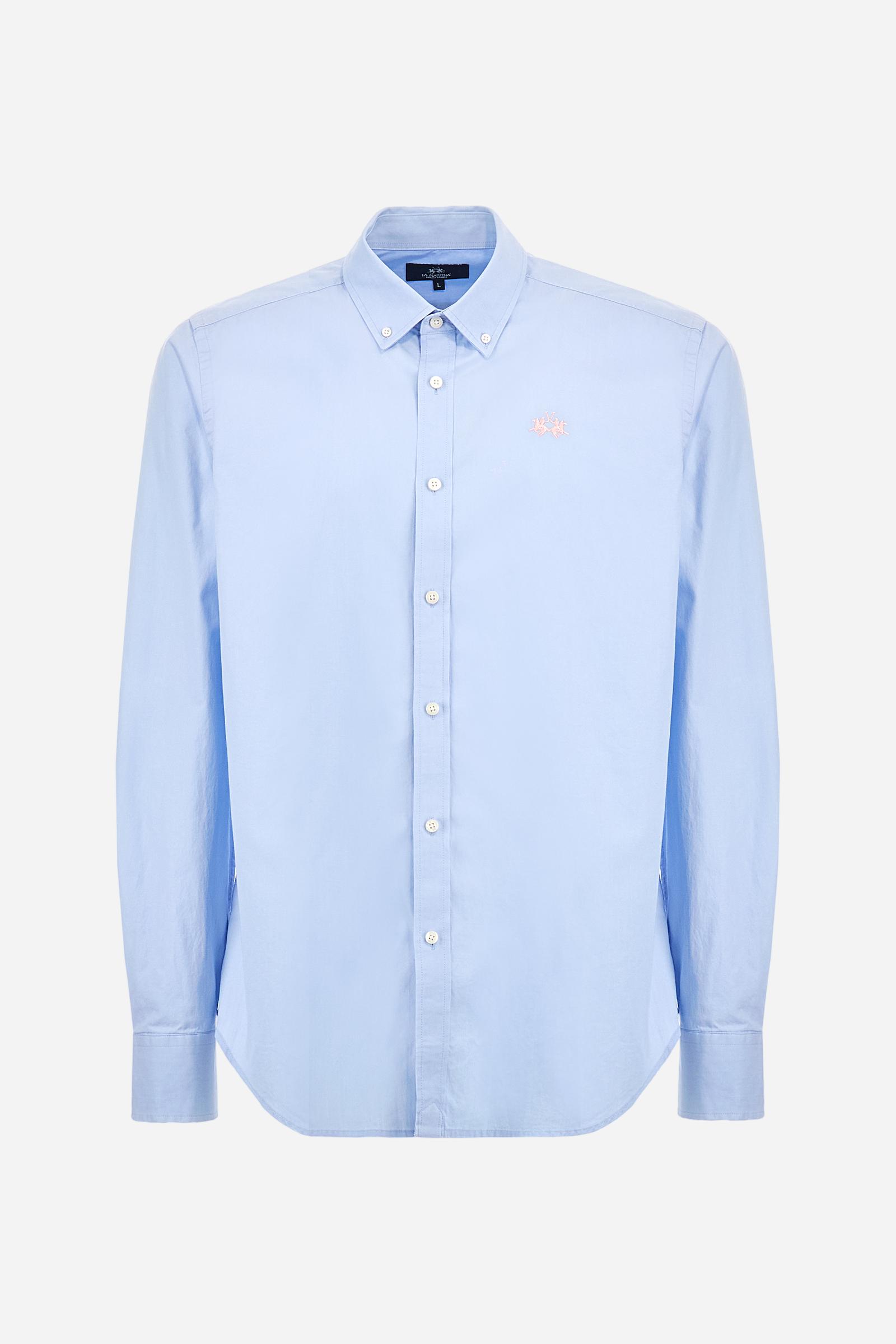 Slim poplin shirt with logo - Adolf