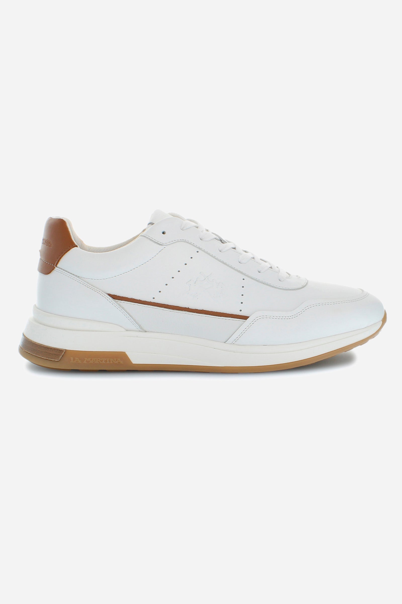 Basket homme en cuir et daim La Martina