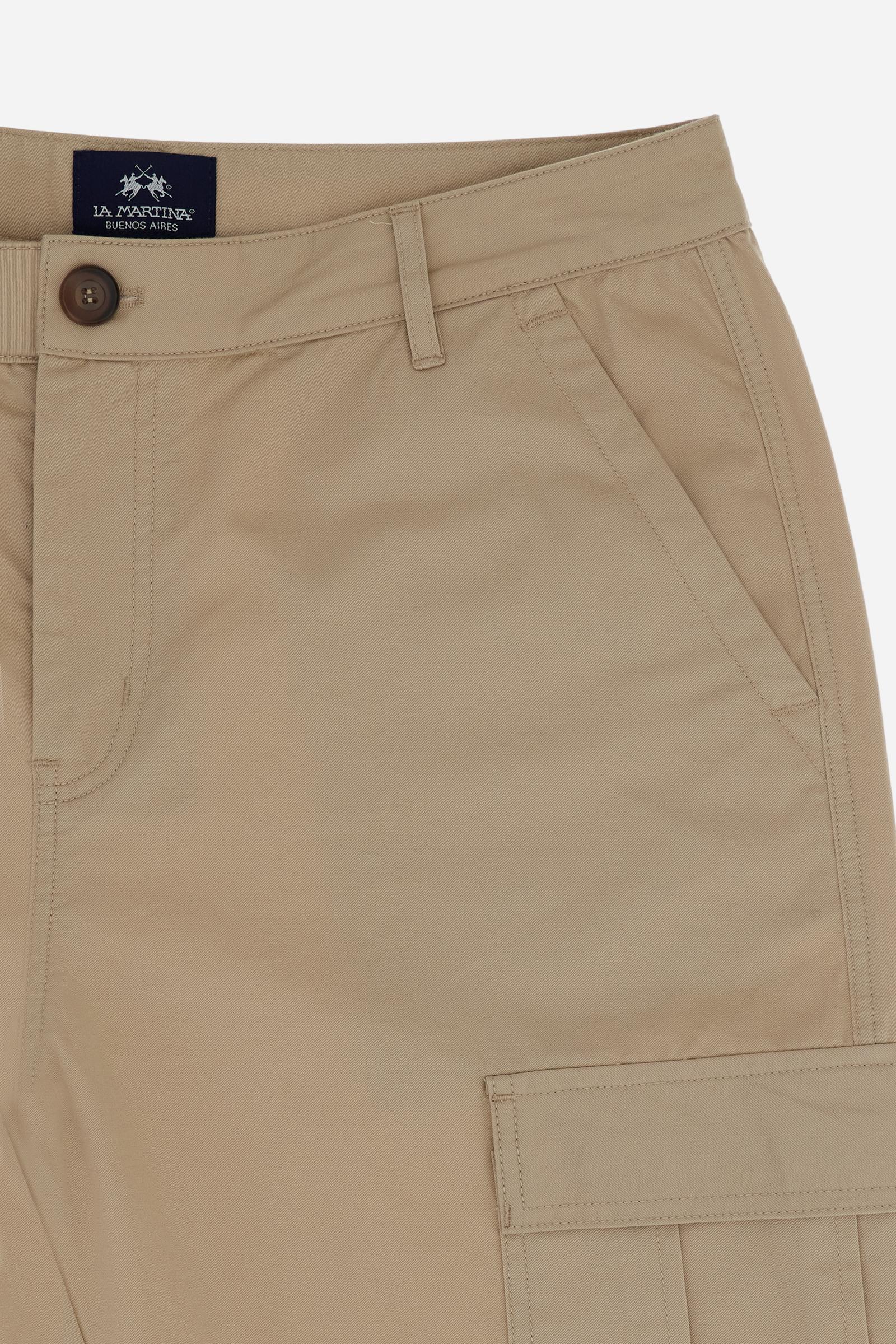 Pantaloni cargo uomo in twill Black Label Edition - Caìn