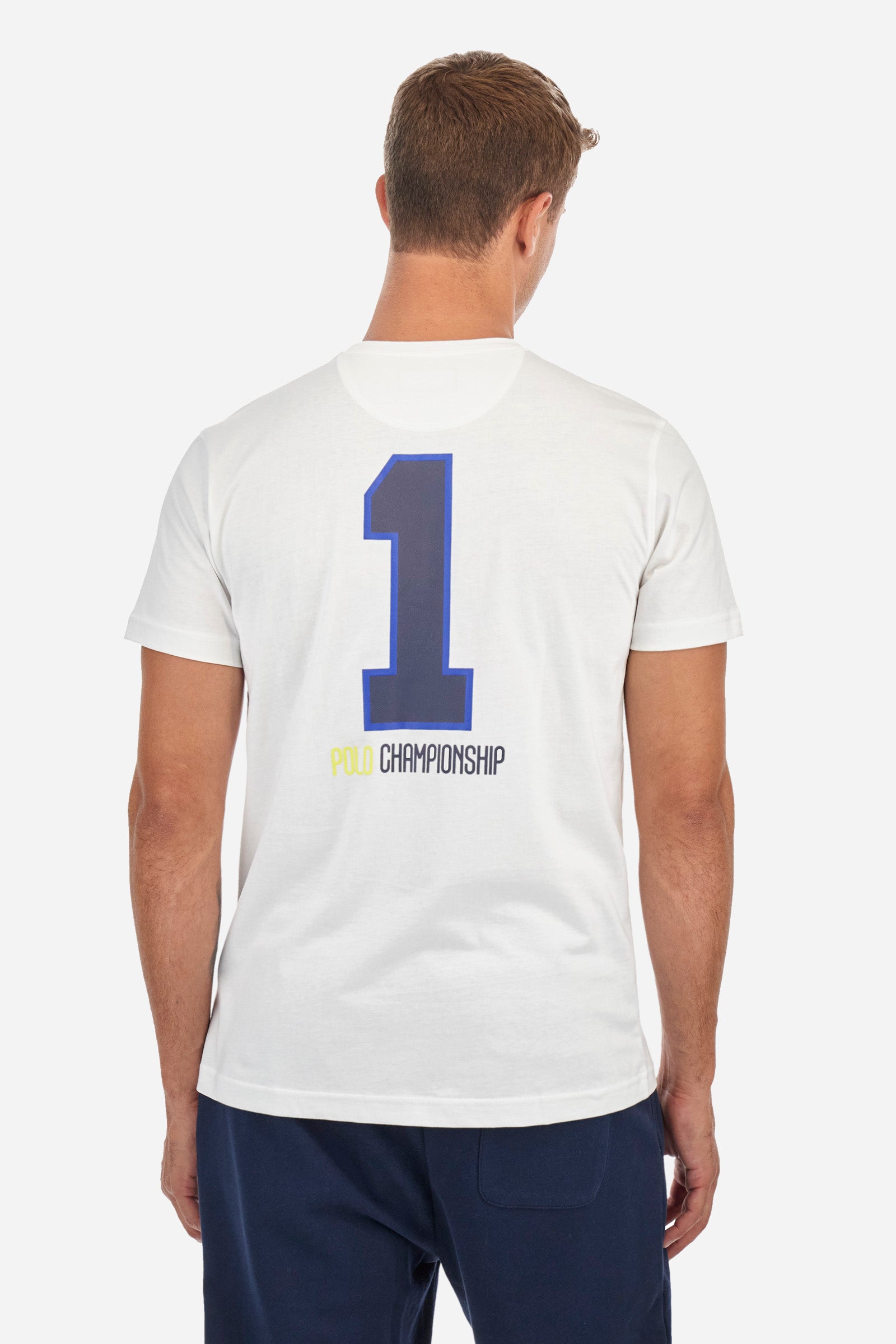 Team T-shirt with embroidery and back print - Arata