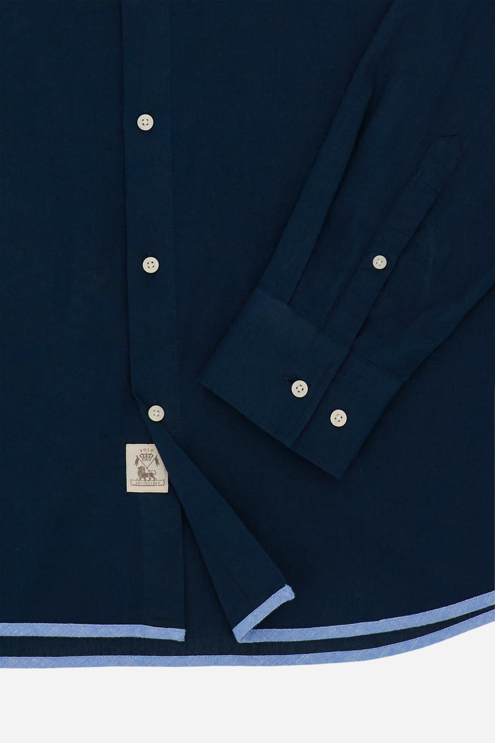 Men’s cotton and linen shirt Guards - Crispin