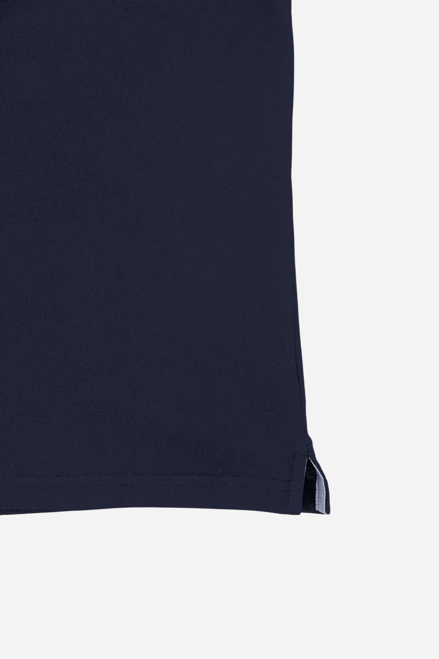 Women’s stretch piqué polo with under-collar lettering - Clarissa