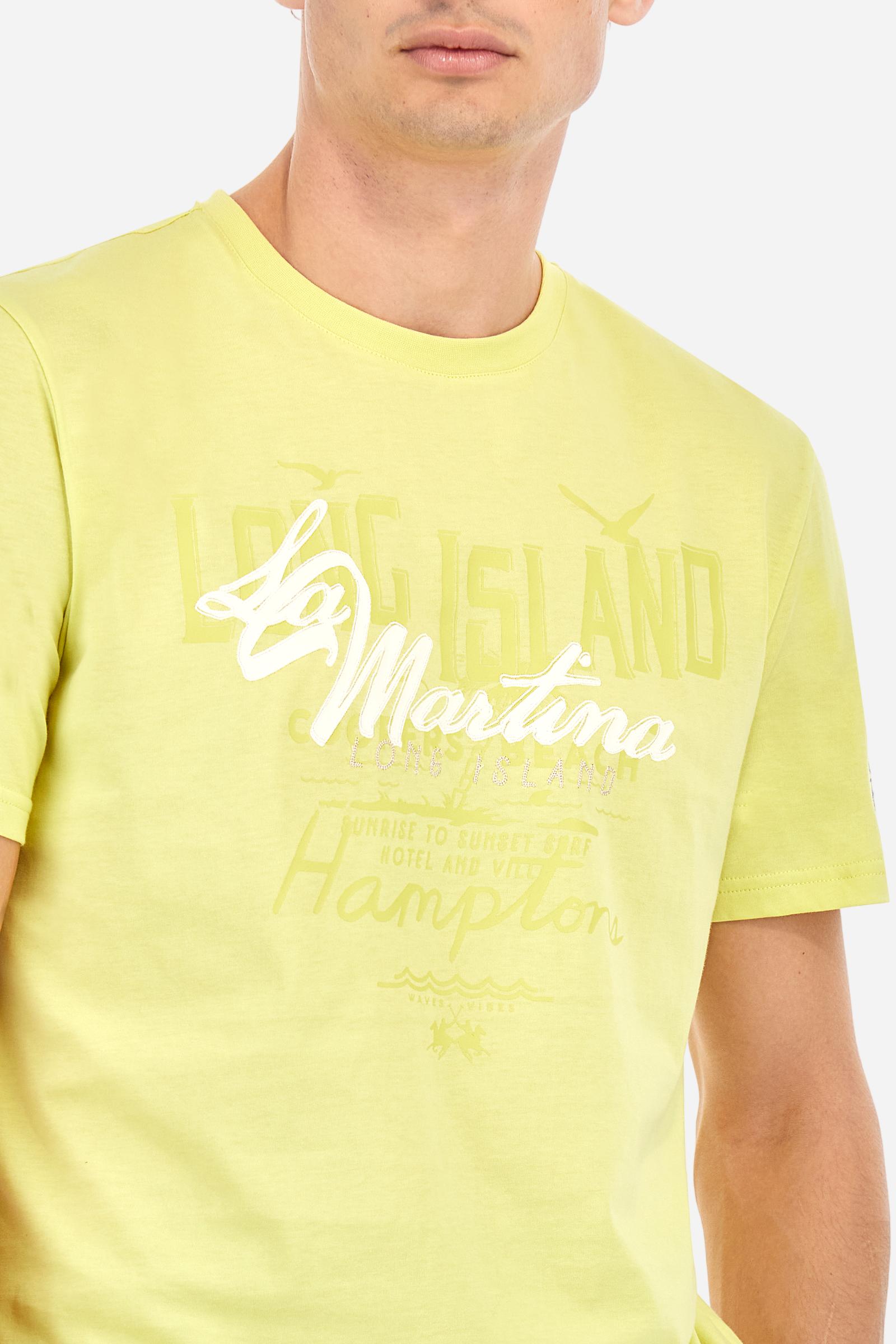 Regular fit cotton jersey T-shirt - Amor