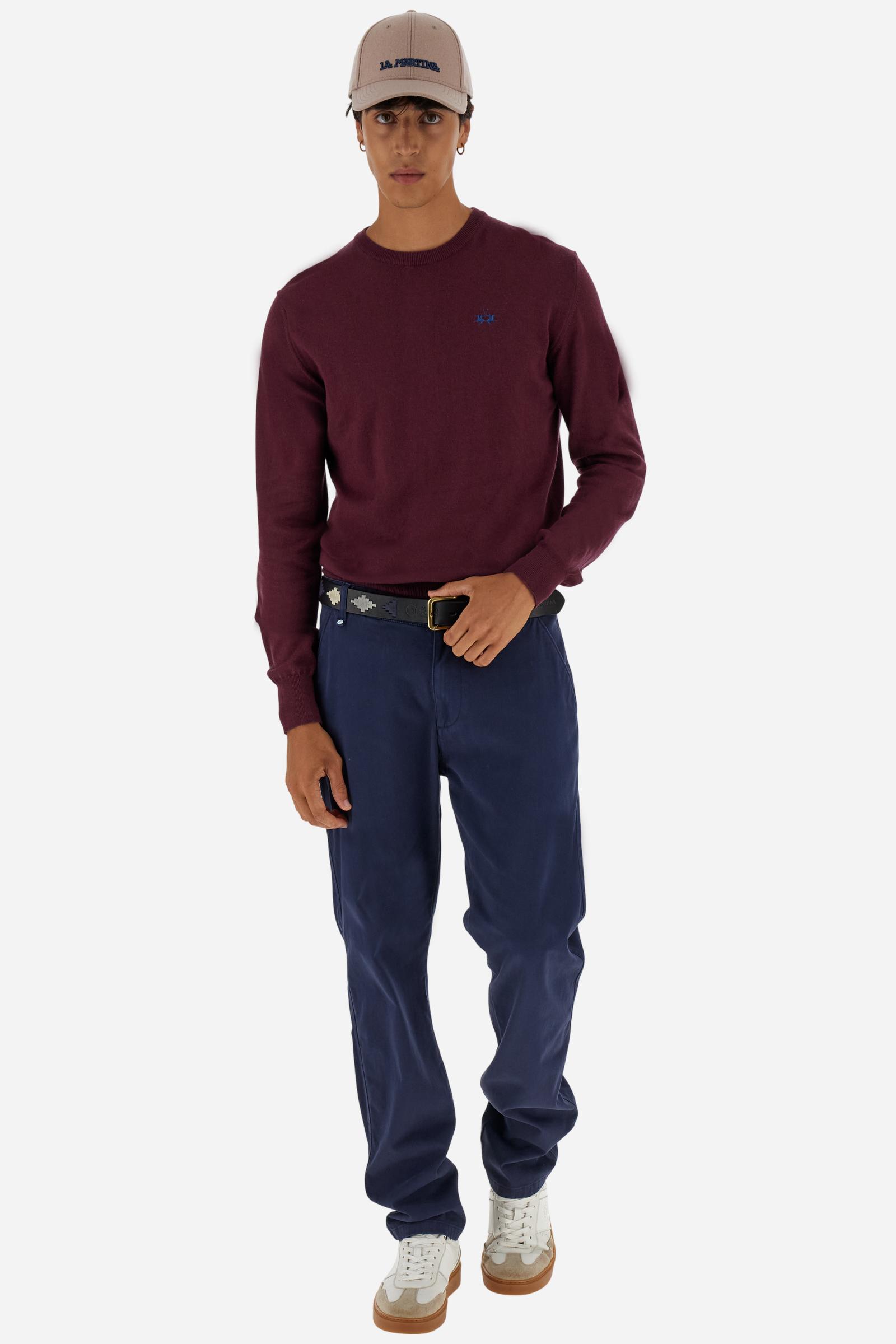 Pull homme col rond en mélange de laine - Blaze