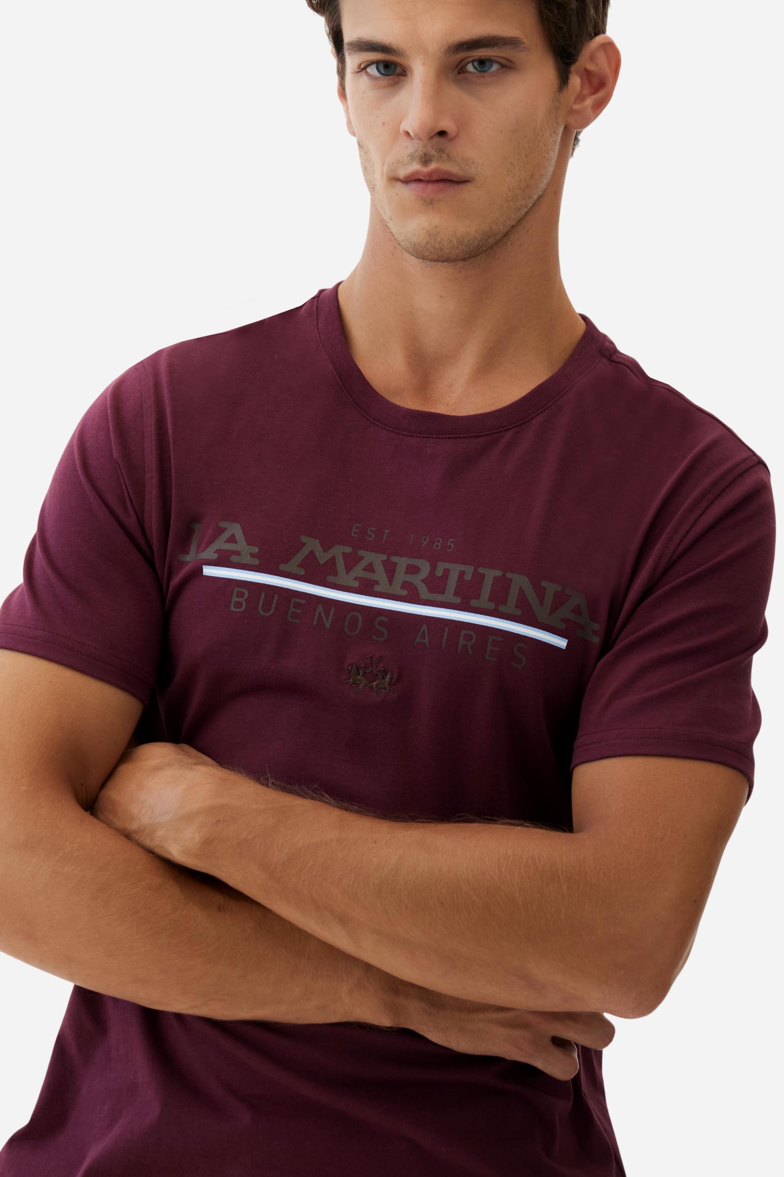 T-shirt homme en jersey coton La Martina EST 1985 - Benedicto