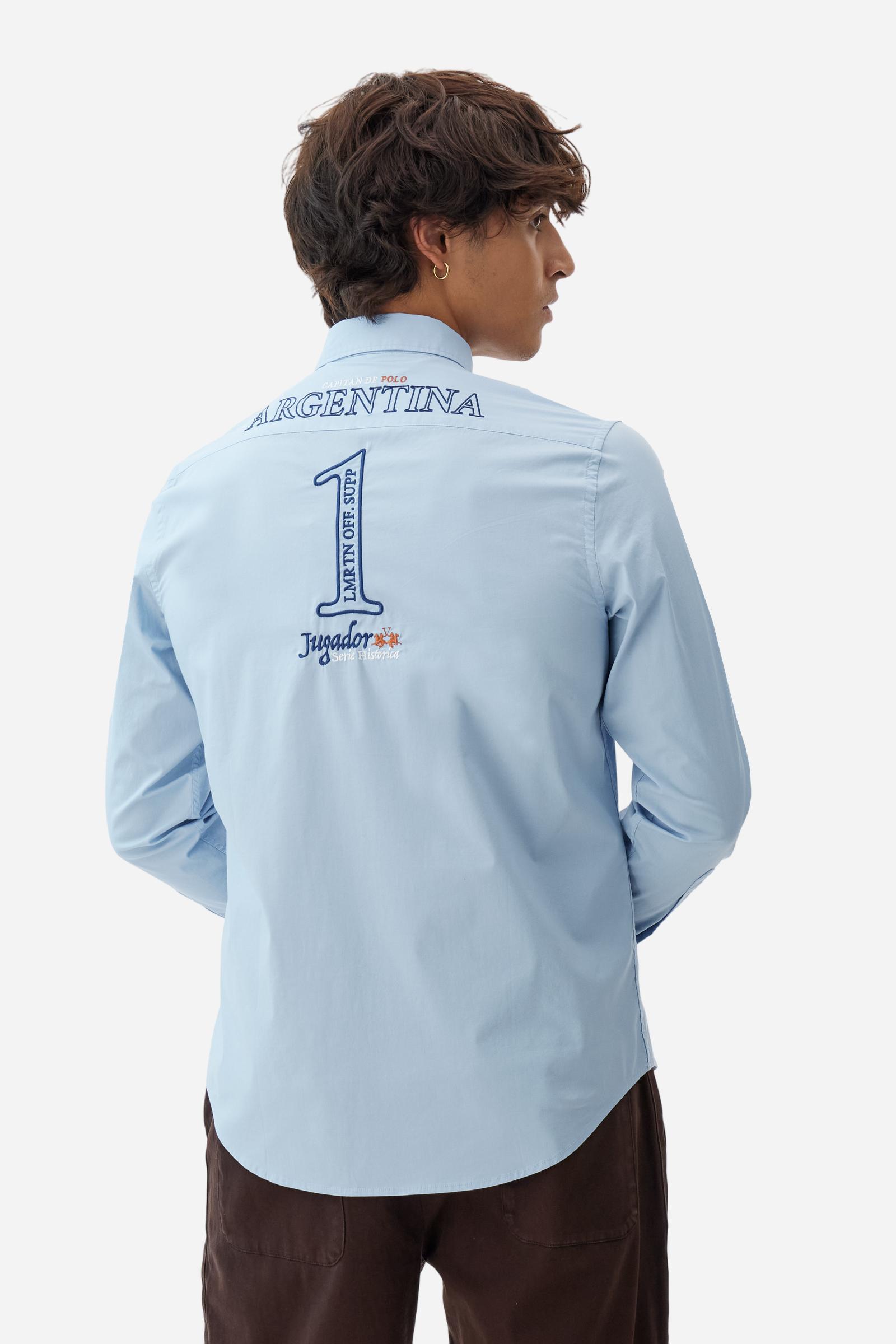 Men’s poplin shirt Argentina Logo - Rodolfo