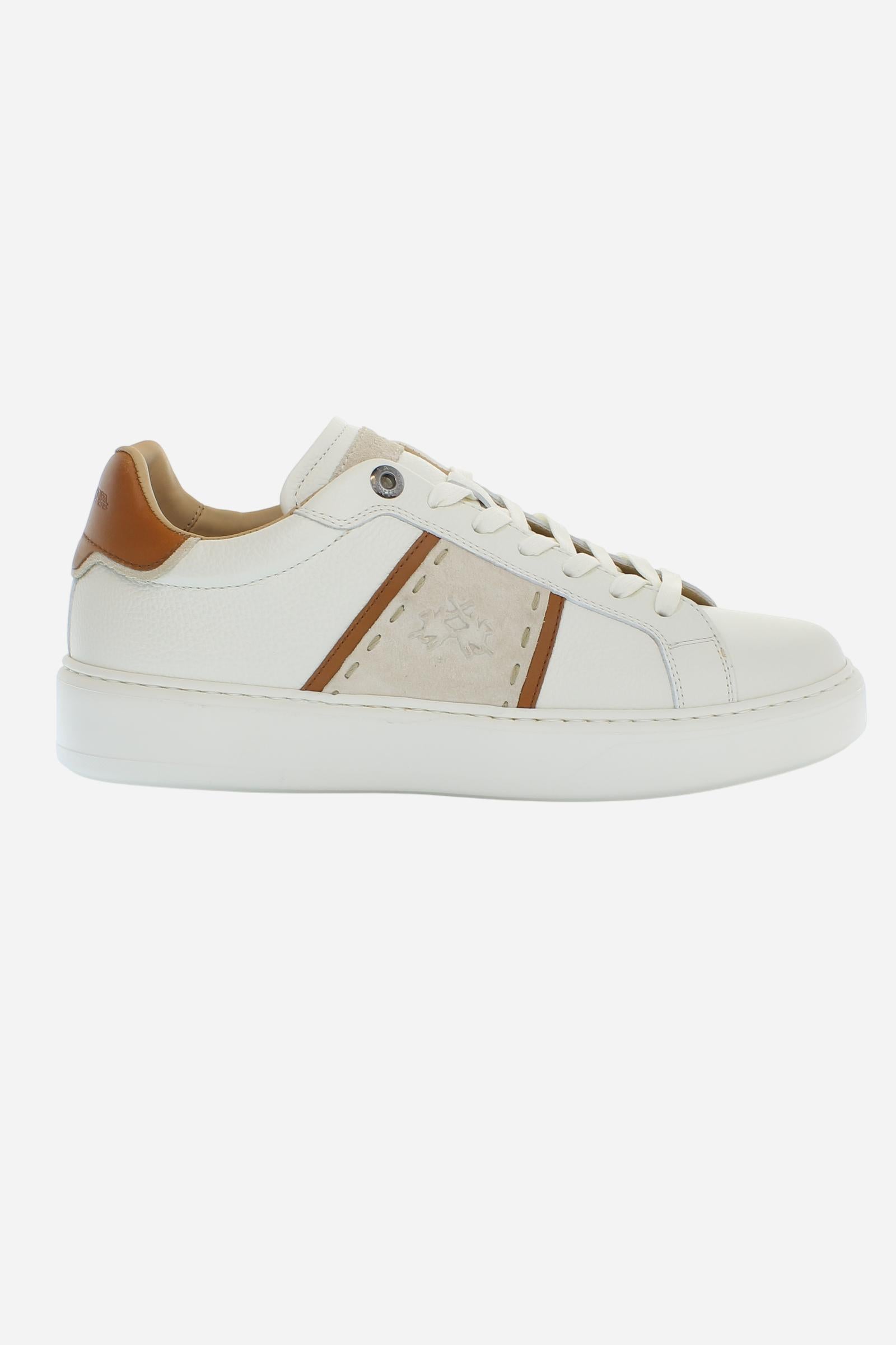 Made in Italy trainers handcrafted in leather and split leather