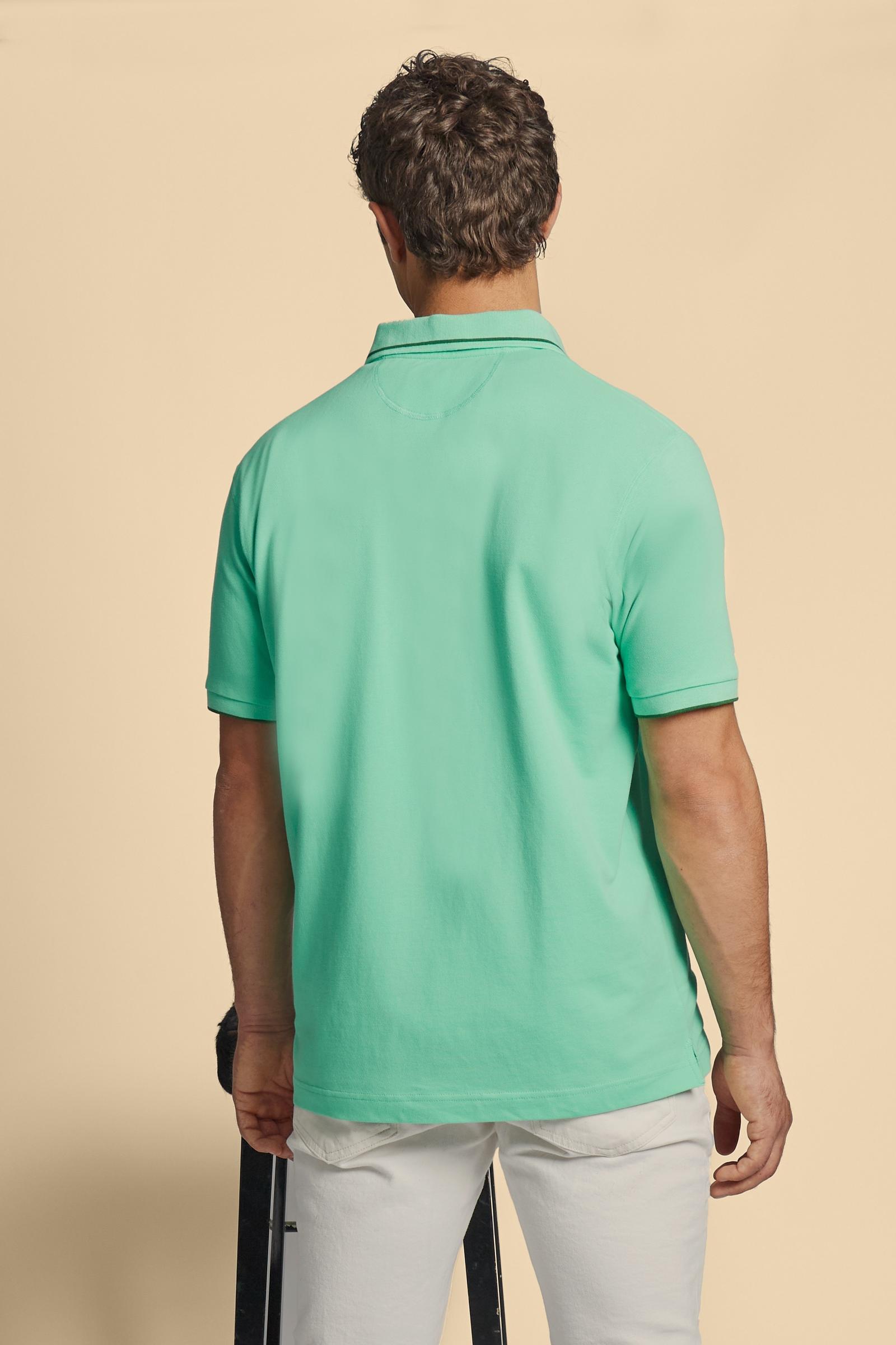 Men's short sleeve polo in stretch piqué Iconic - Yeshayahu