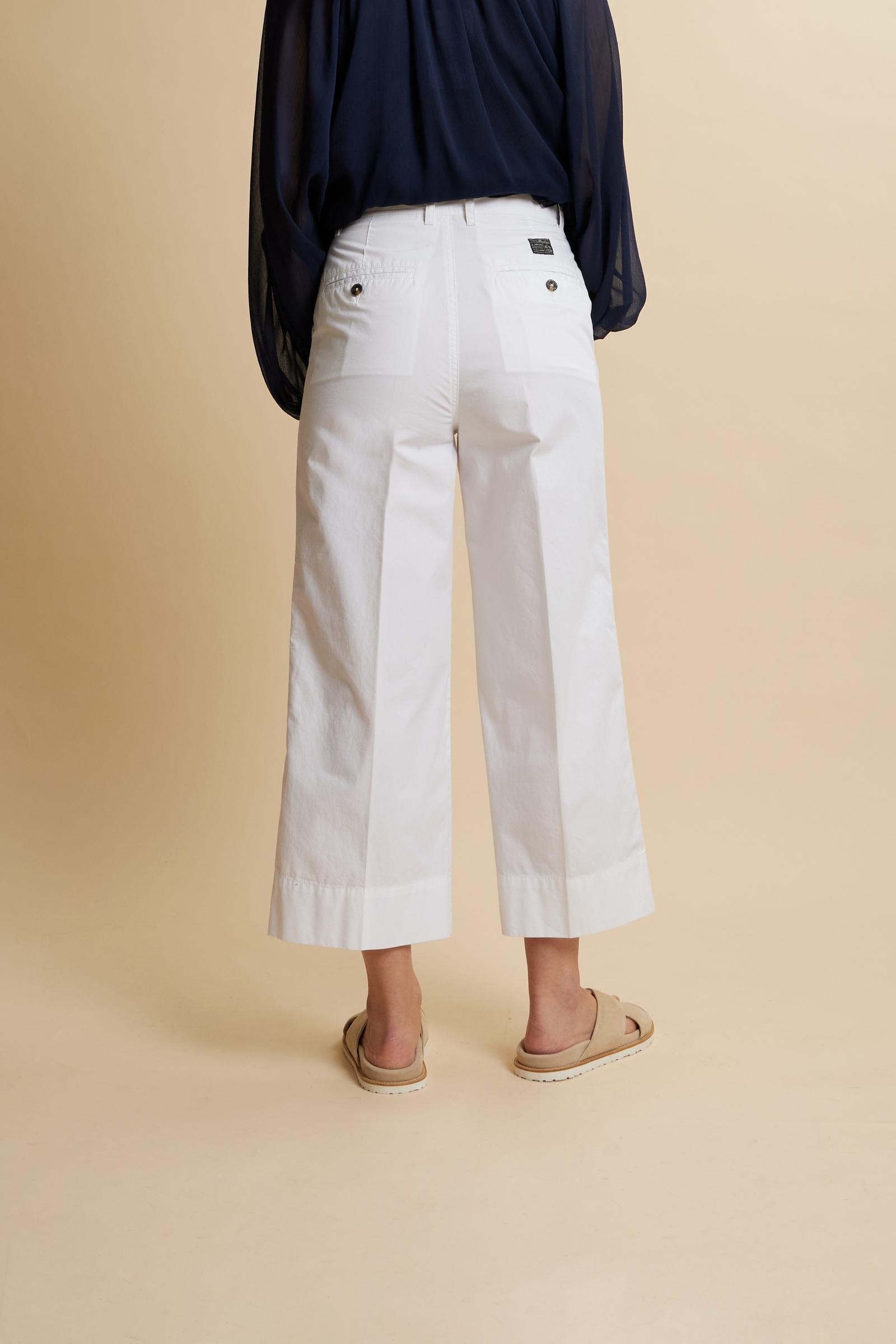 Women’s wide leg poplin trousers - Catriel