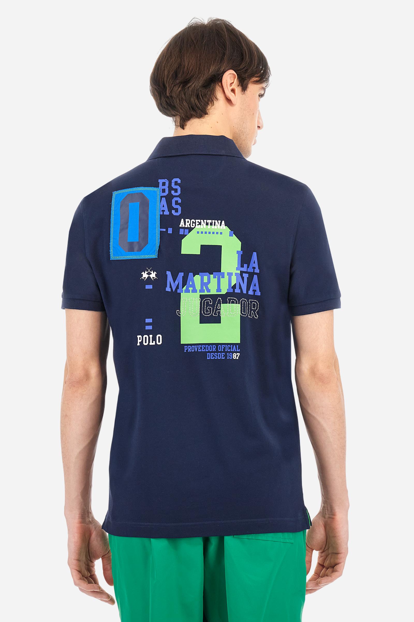 Polo en piqué de coton extensible coupe classique - Antemio