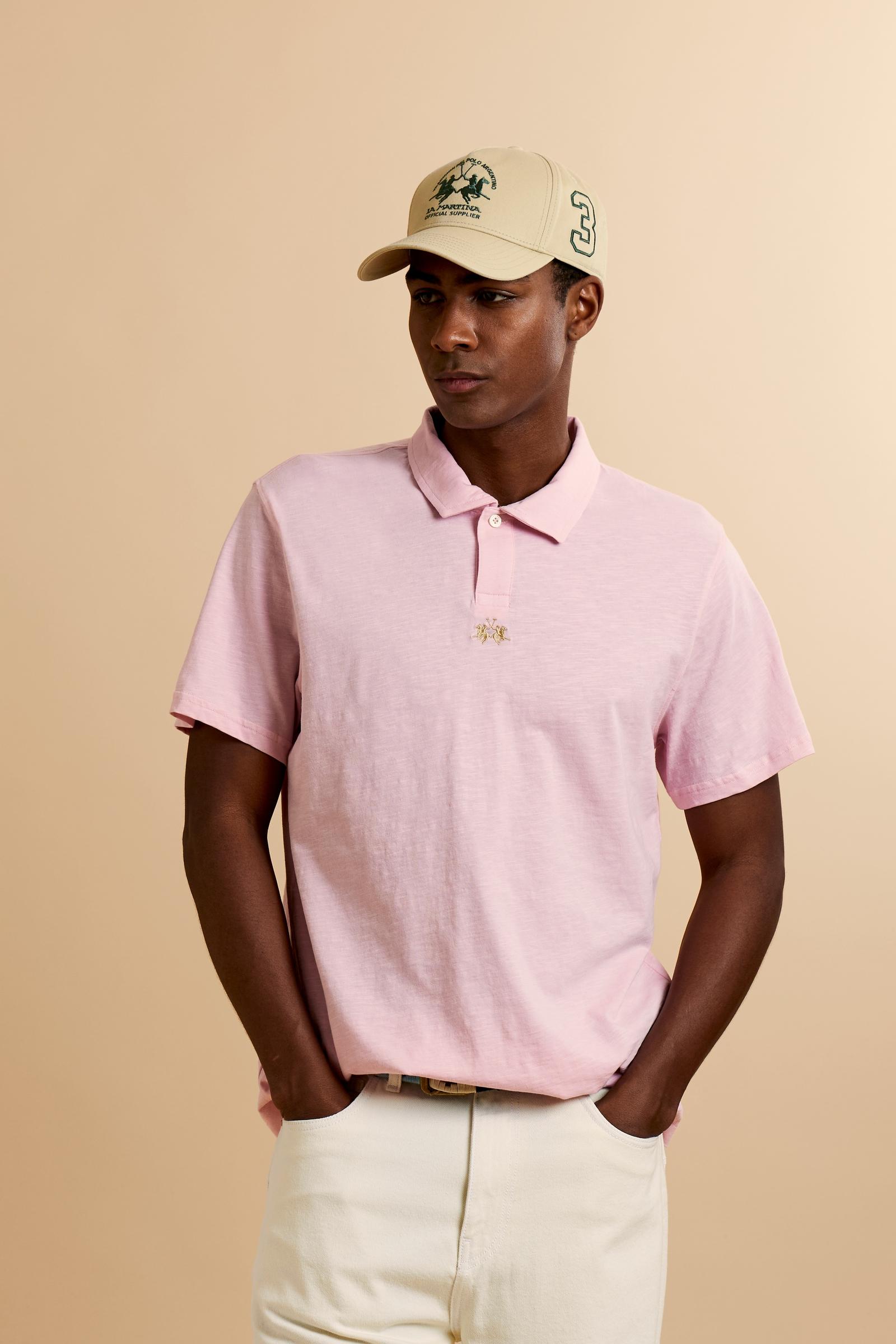 Polo homme en jersey flammé de coton - Yoojoon