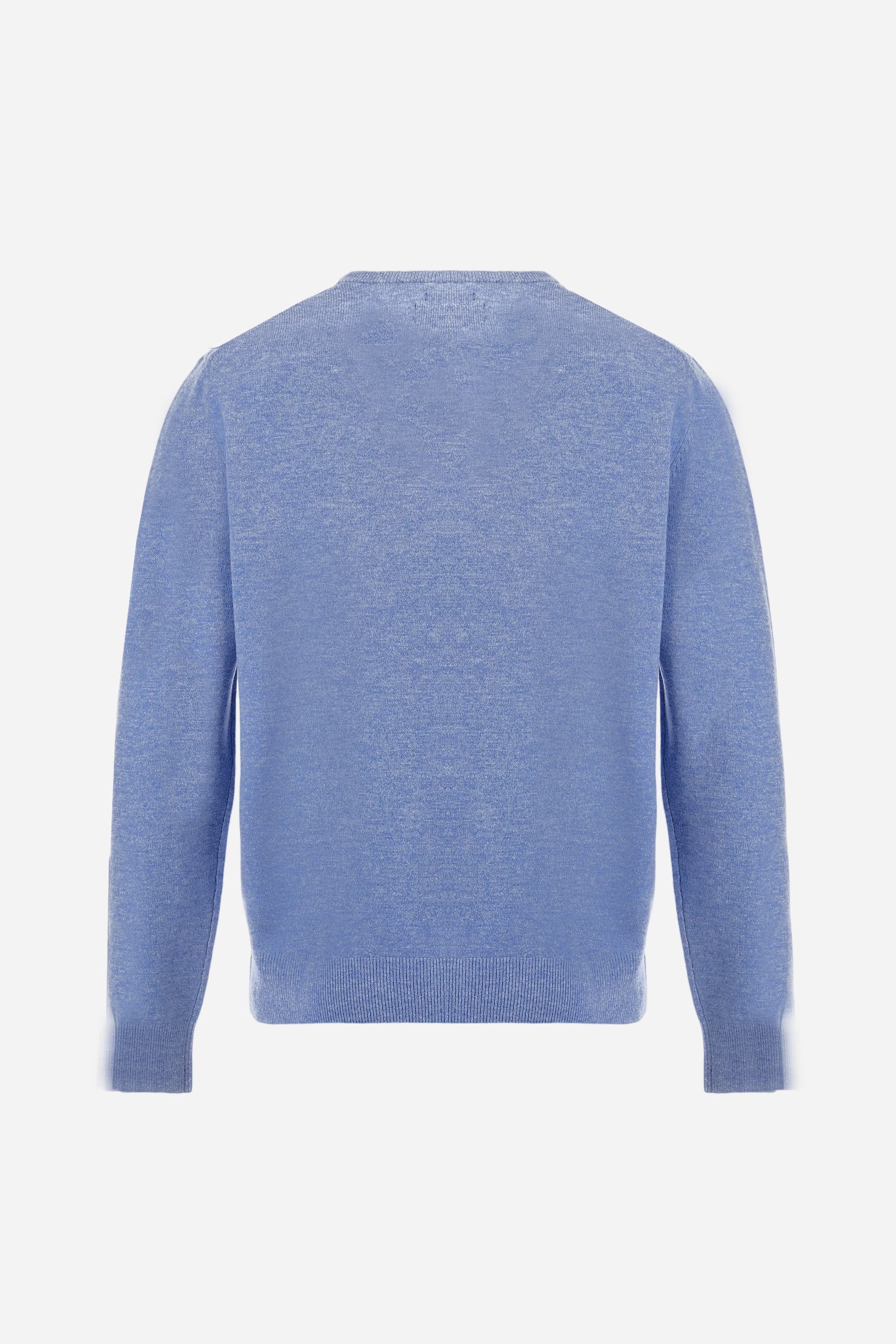 Men’s crew neck wool cashmere sweater - Branndais