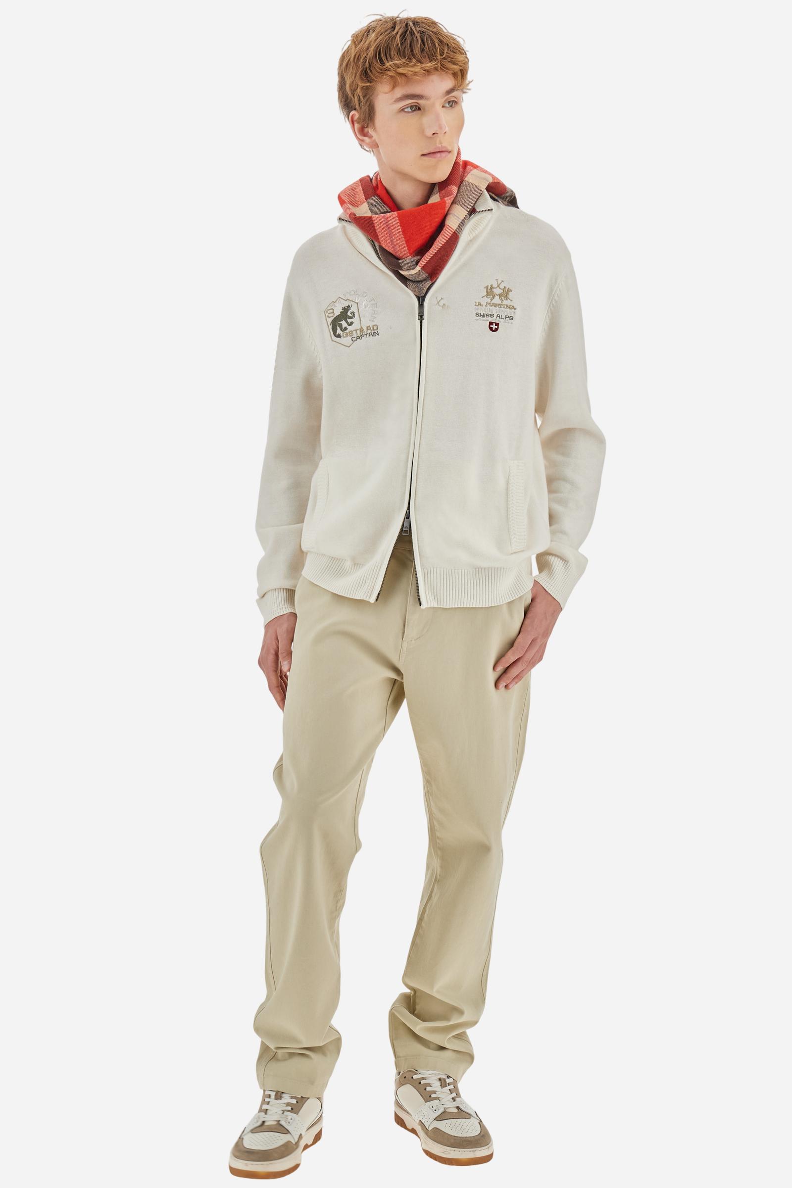 Men’s full zip wool blend sweater Polo Team - Bradford