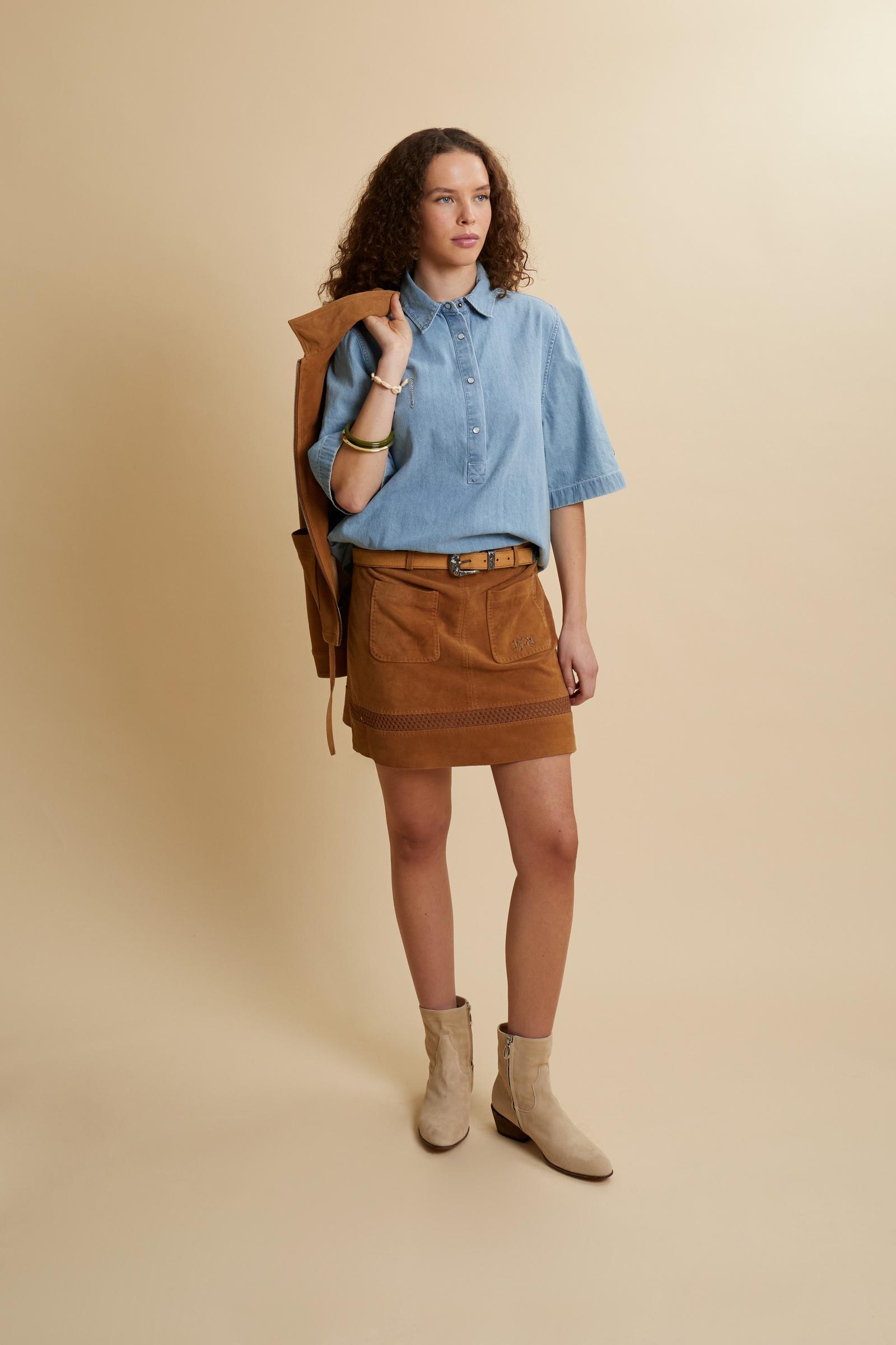 Suede mini skirt - Carlita