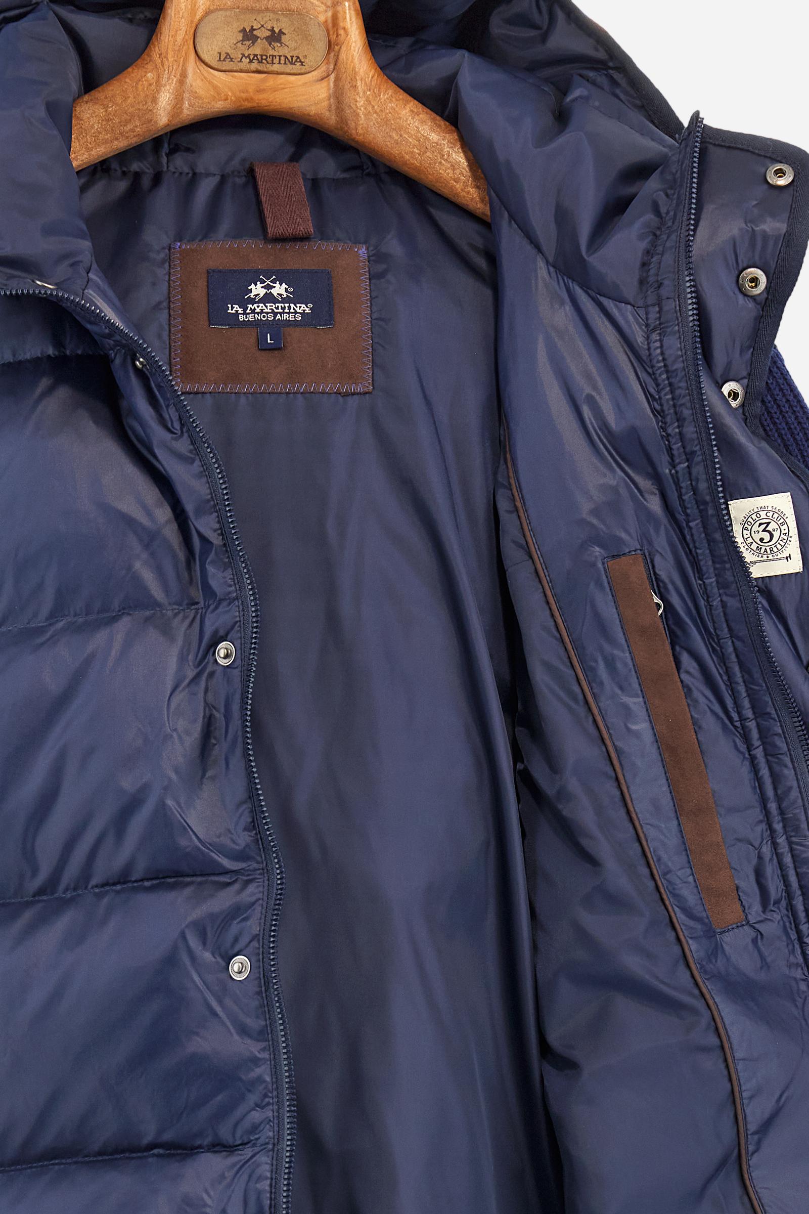 Men’s iridescent nylon jacket knit sleeves - Baptist