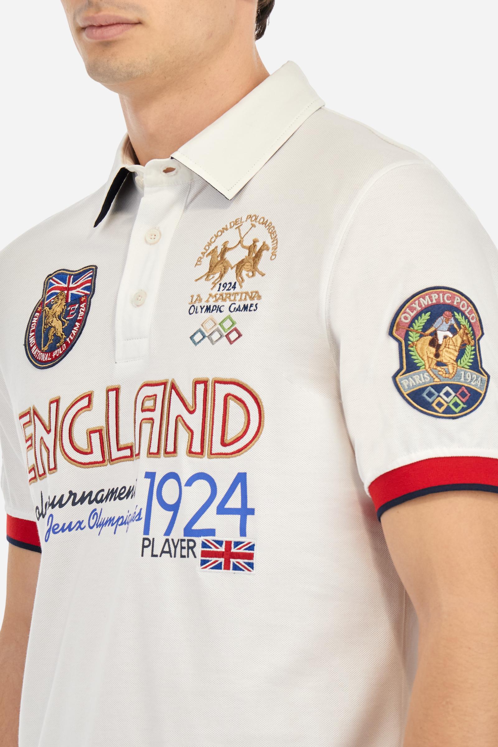 Polo shirt in piqué cotton in regular fit - Alexis