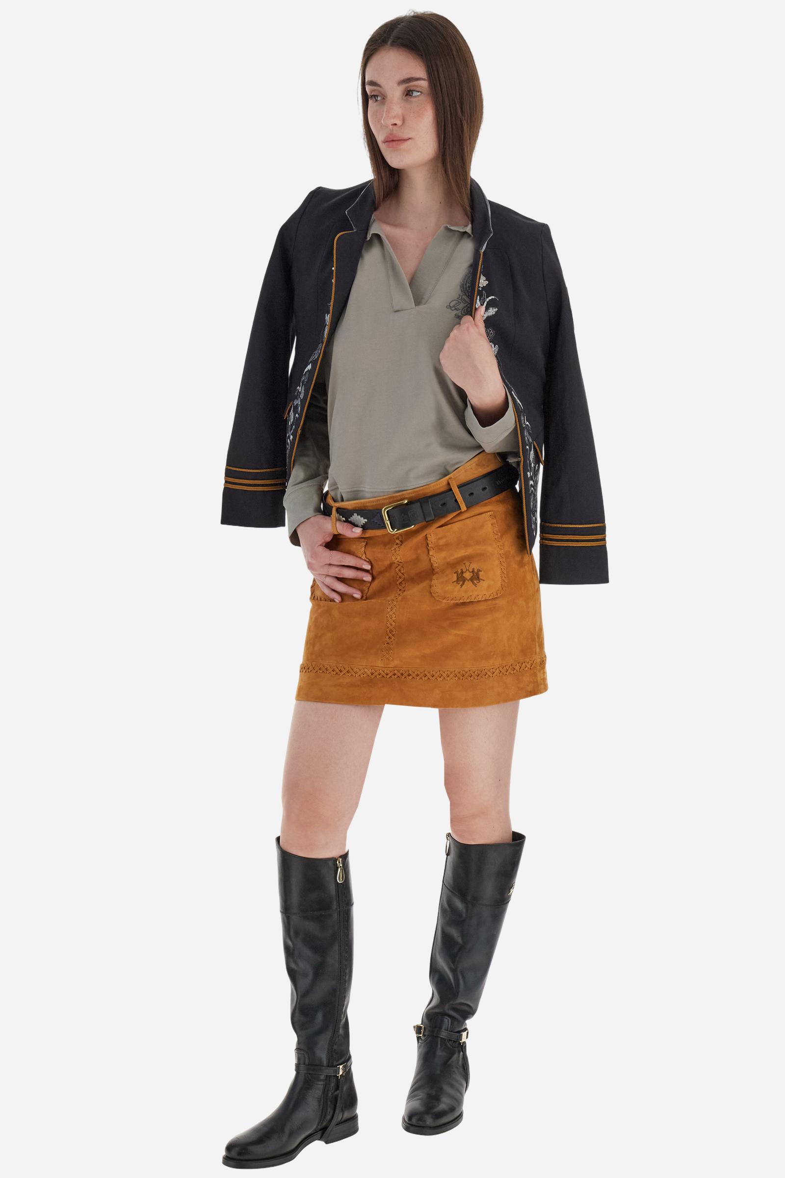 Women’s stretch piqué polo Limited Club - Moon Rock