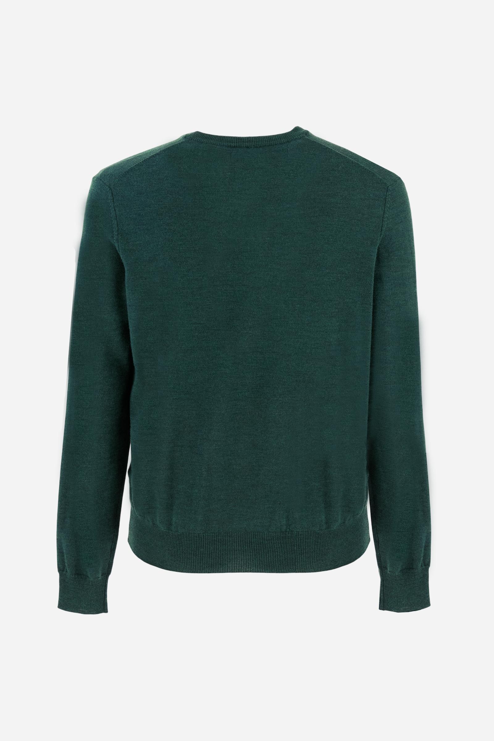 Men’s merino wool V-neck sweater - Barrie