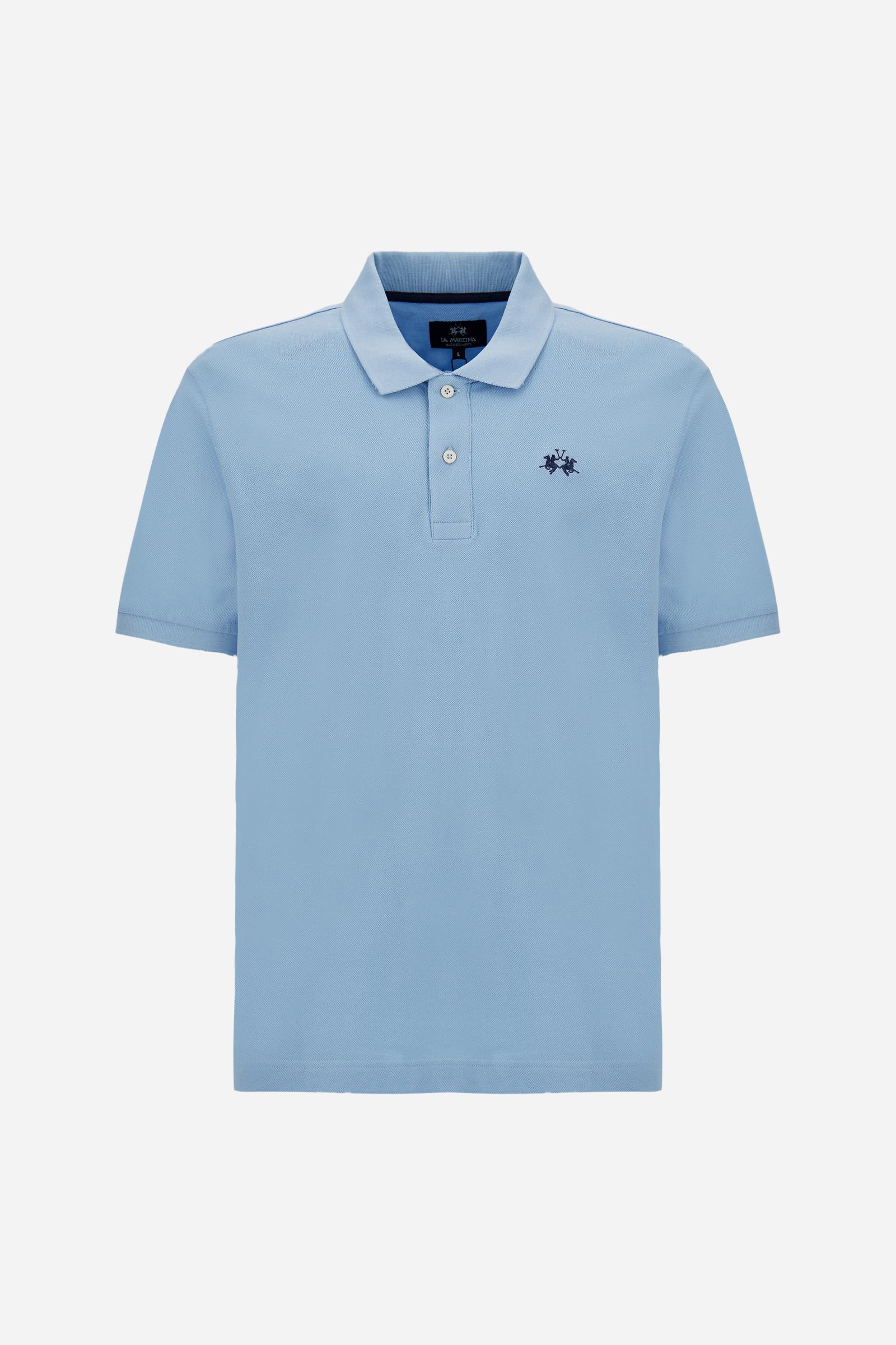 Polo uomo manica corta in piquet di cotone – Tex