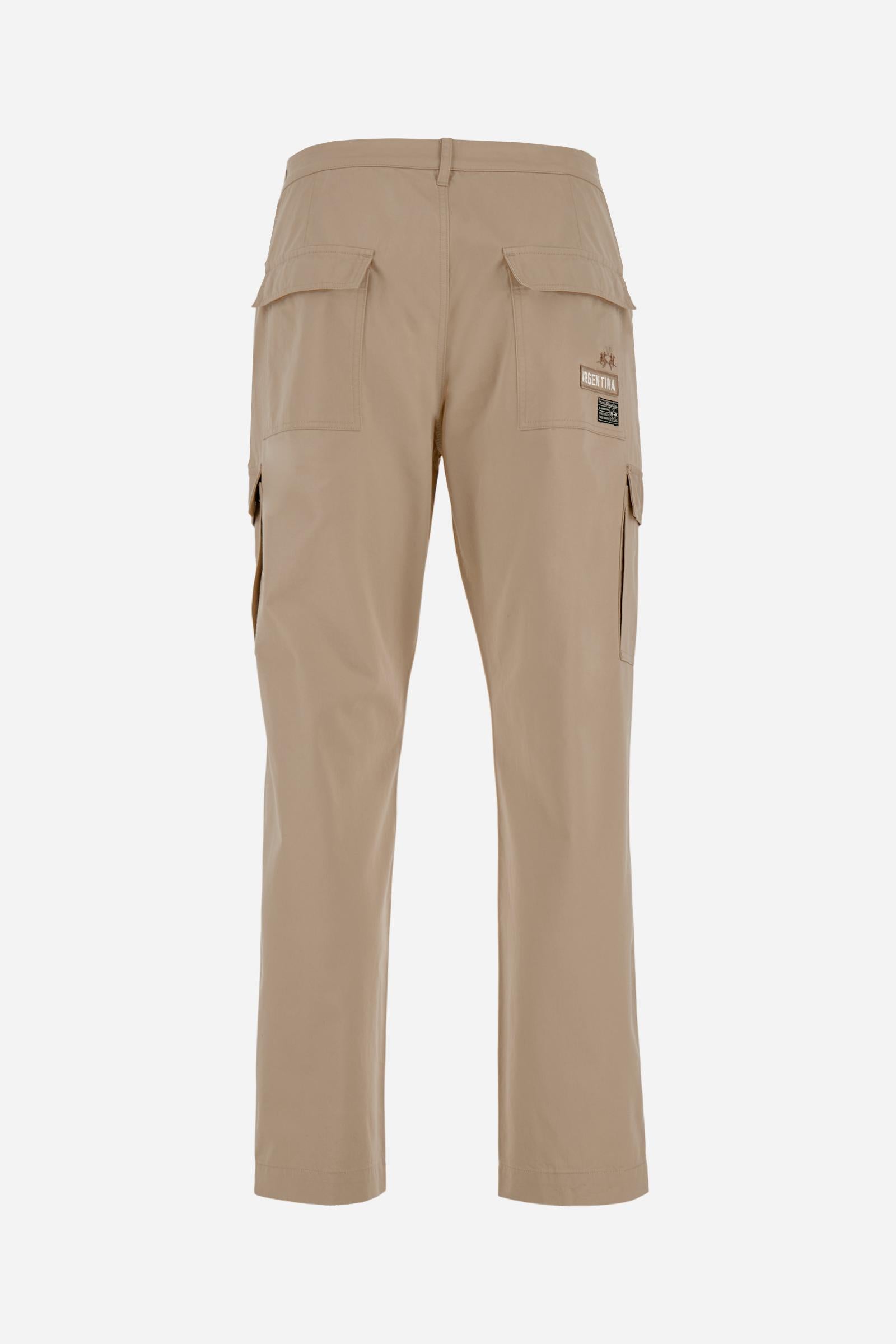 Pantaloni cargo uomo in twill Black Label Edition - Caìn