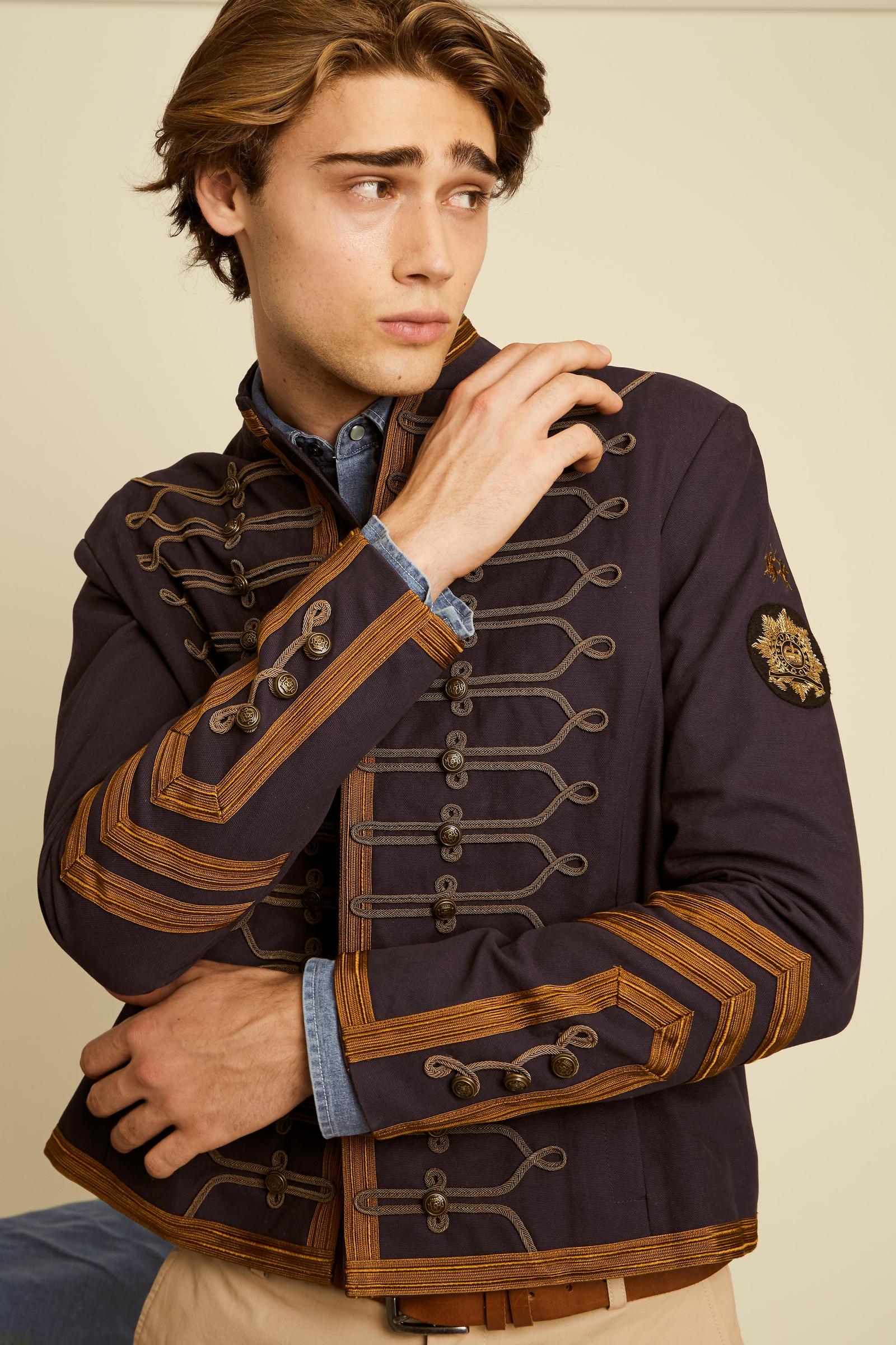 Herren Militärjacke aus Baumwoll-Canvas Guards – Carrasco