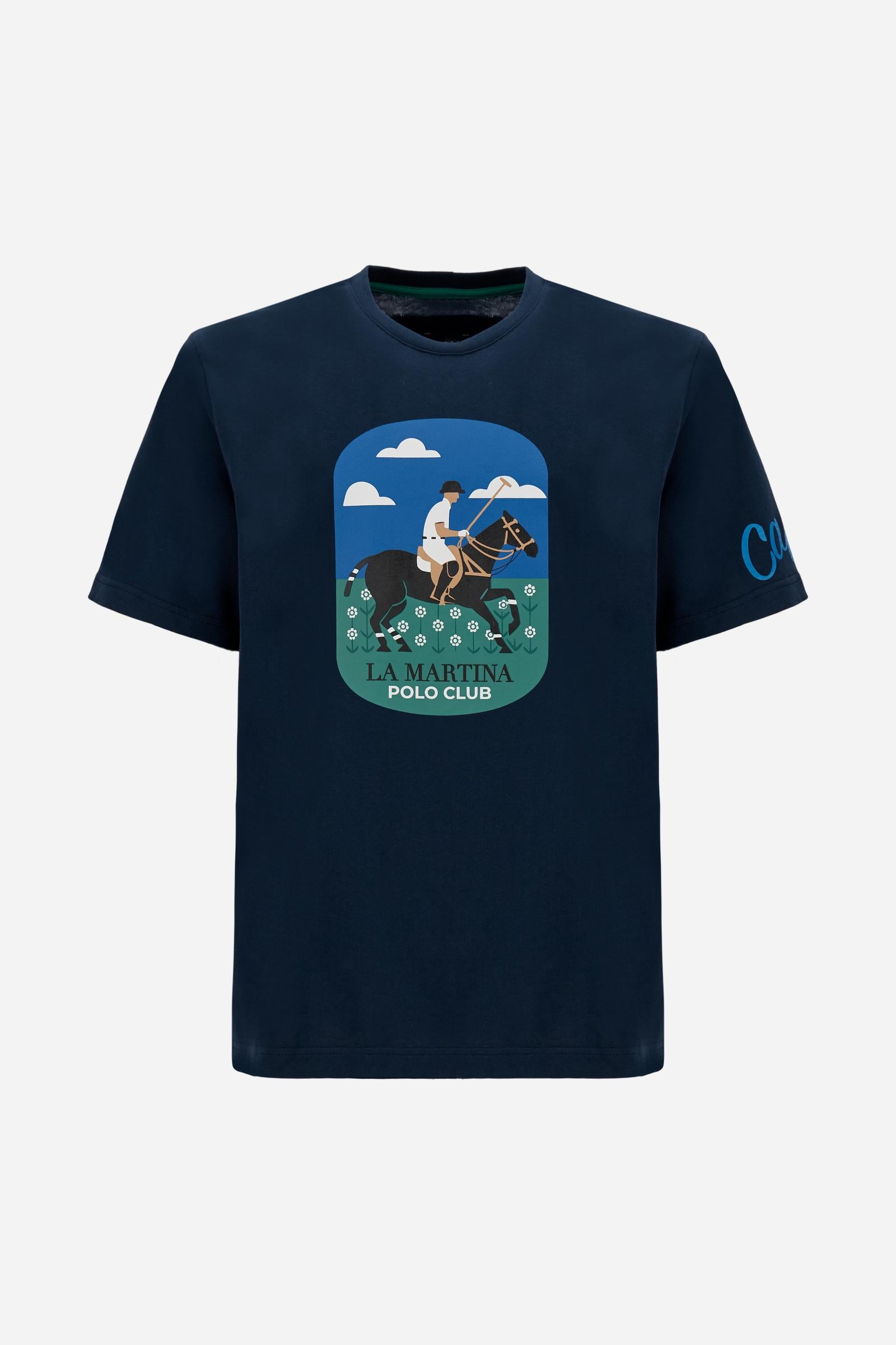 Camiseta hombre en jersey de algodón Capri Edition – Calvino