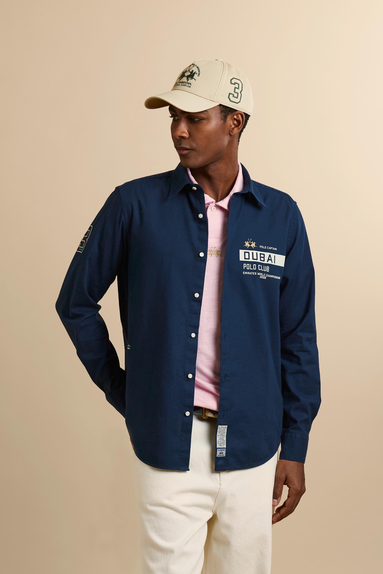 Men’s cotton and linen shirt Dubai Polo Club - Celso