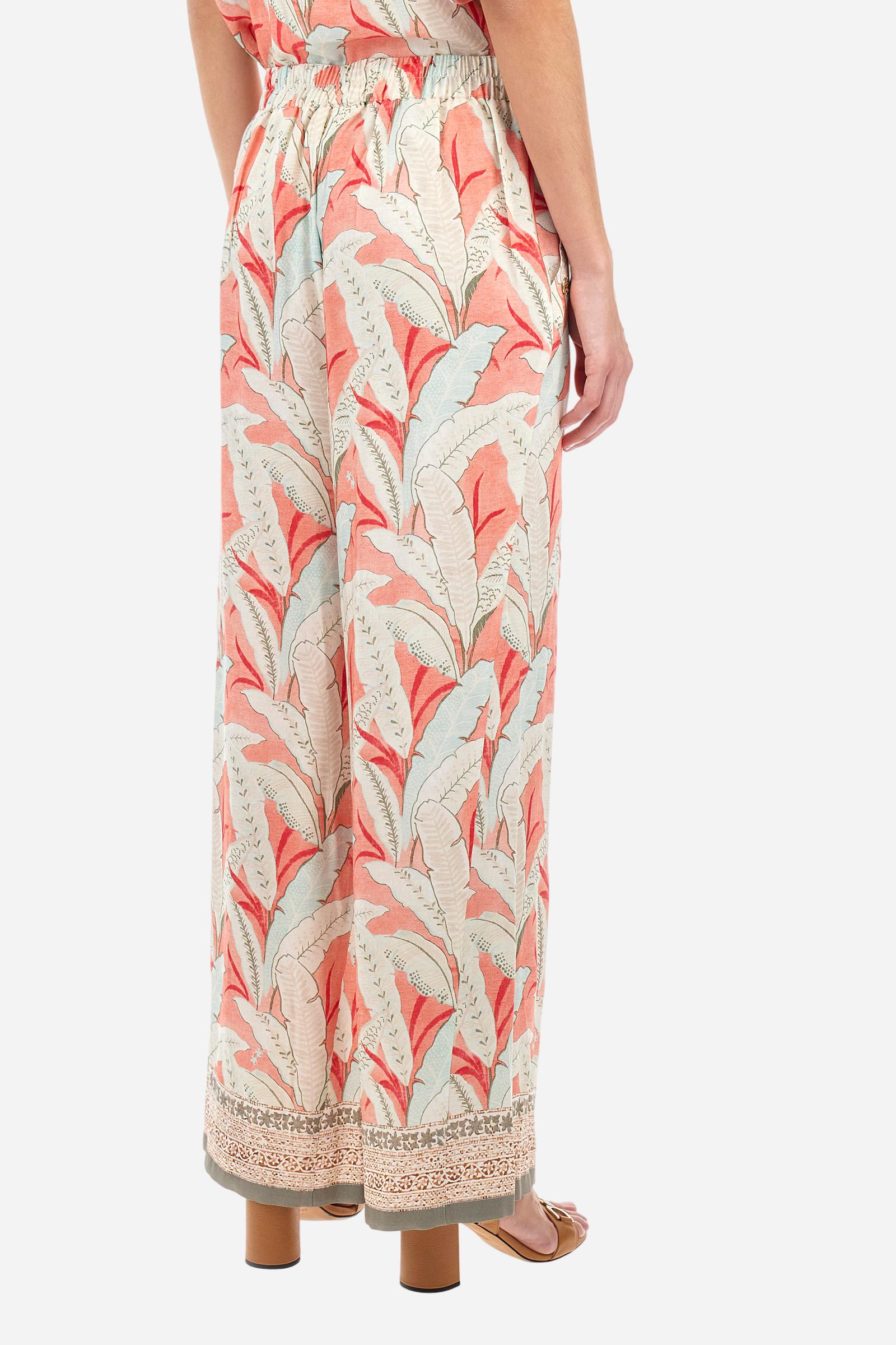 Regular fit trousers in viscose - Adelia