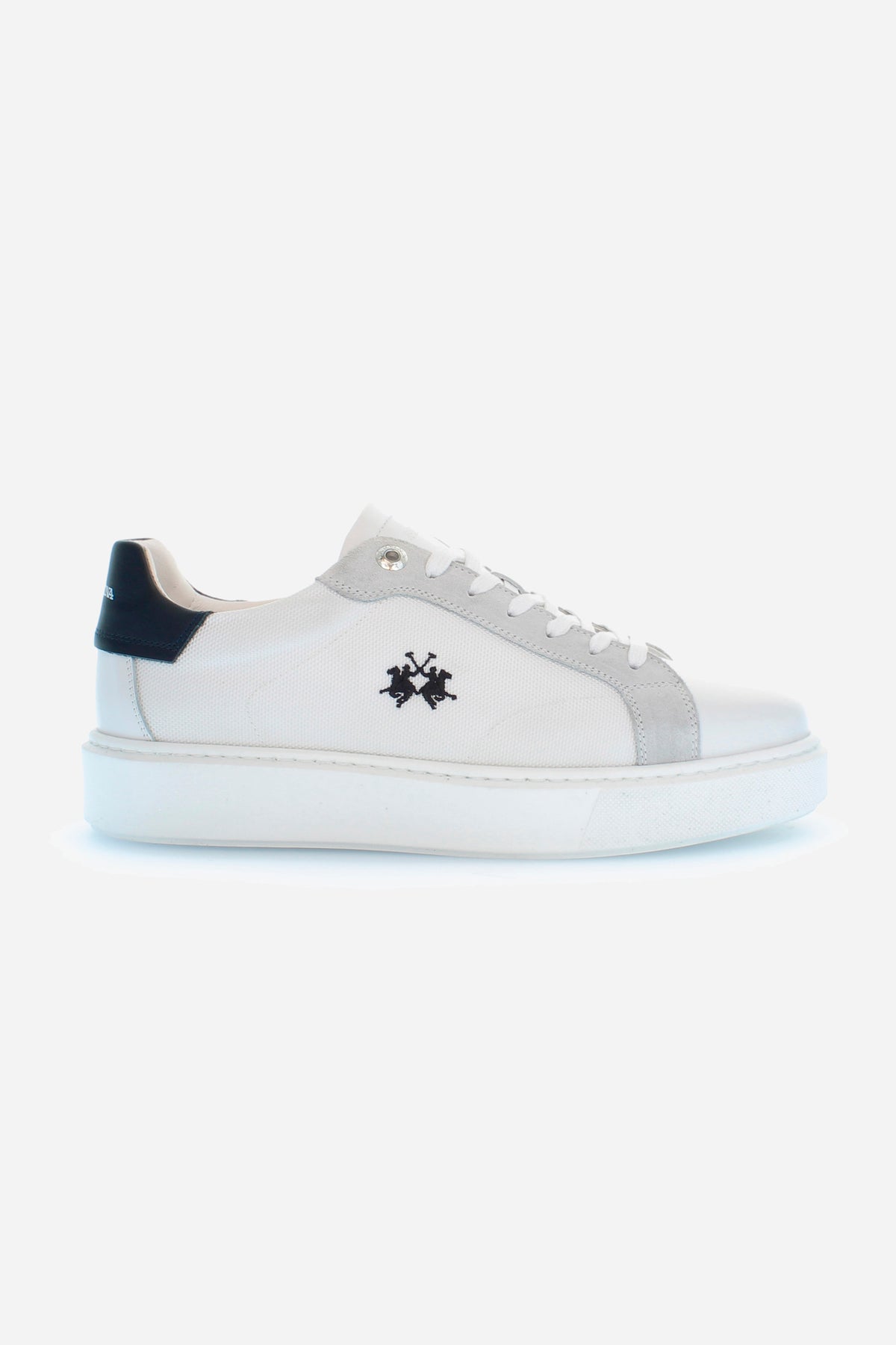 Herren-Sneaker aus Canvas und Wildleder | La Martina