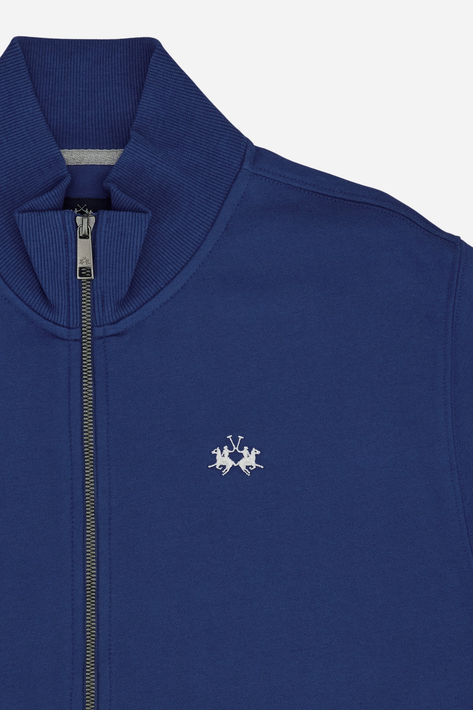 Felpa uomo full zip in French Terry di cotone – Caden