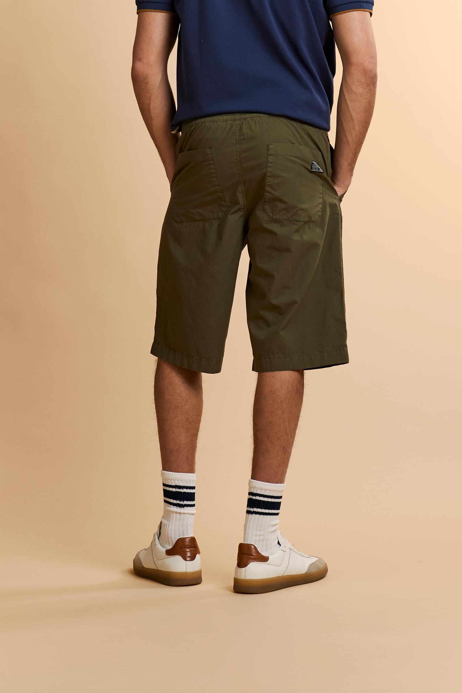 Men’s garment-dyed poplin Bermuda shorts - Cesar