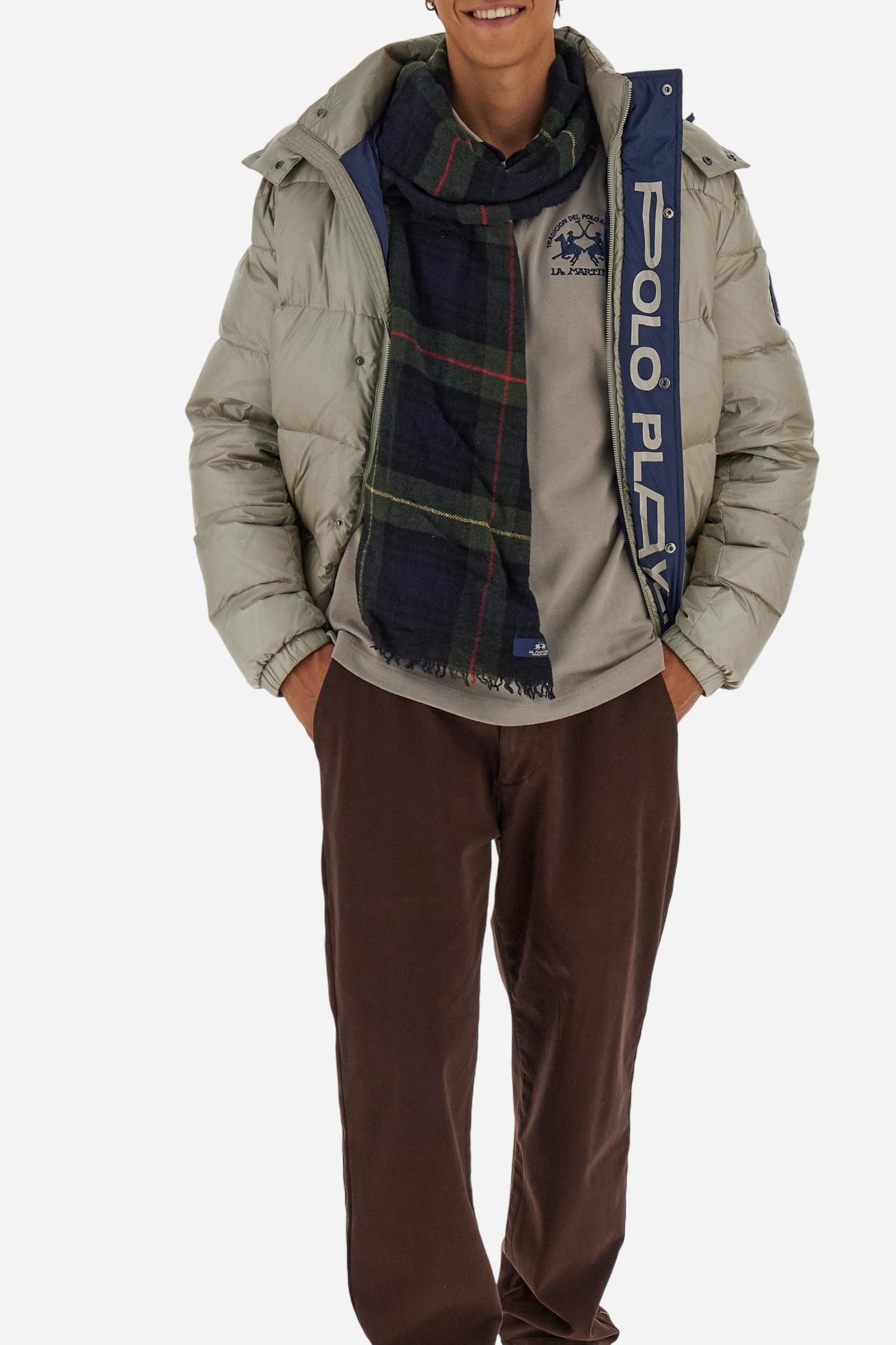 Men’s iridescent nylon down jacket Polo Player - Bert