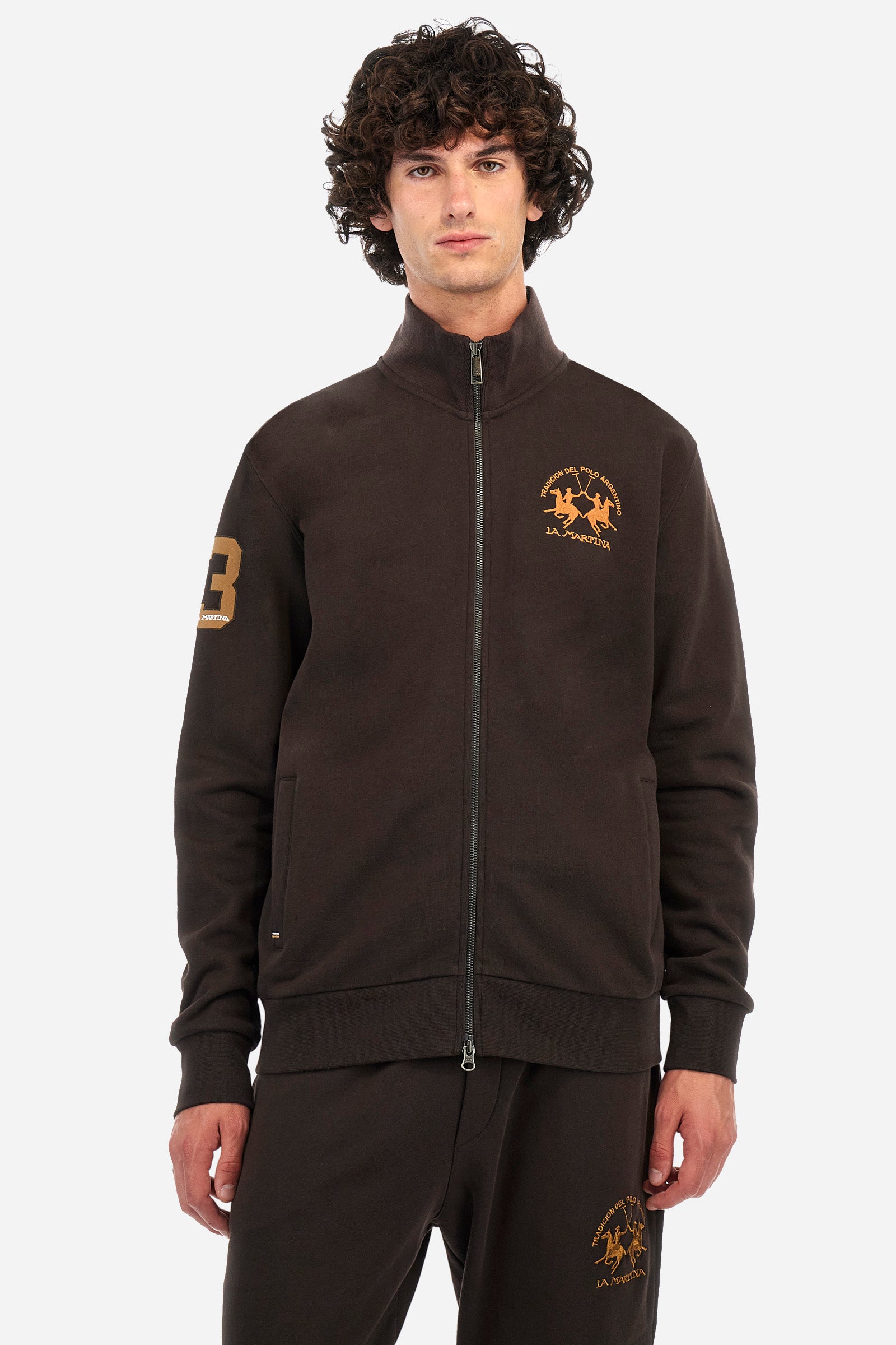 Regular-fit sweatshirt in cotton Zadkiel La Martina