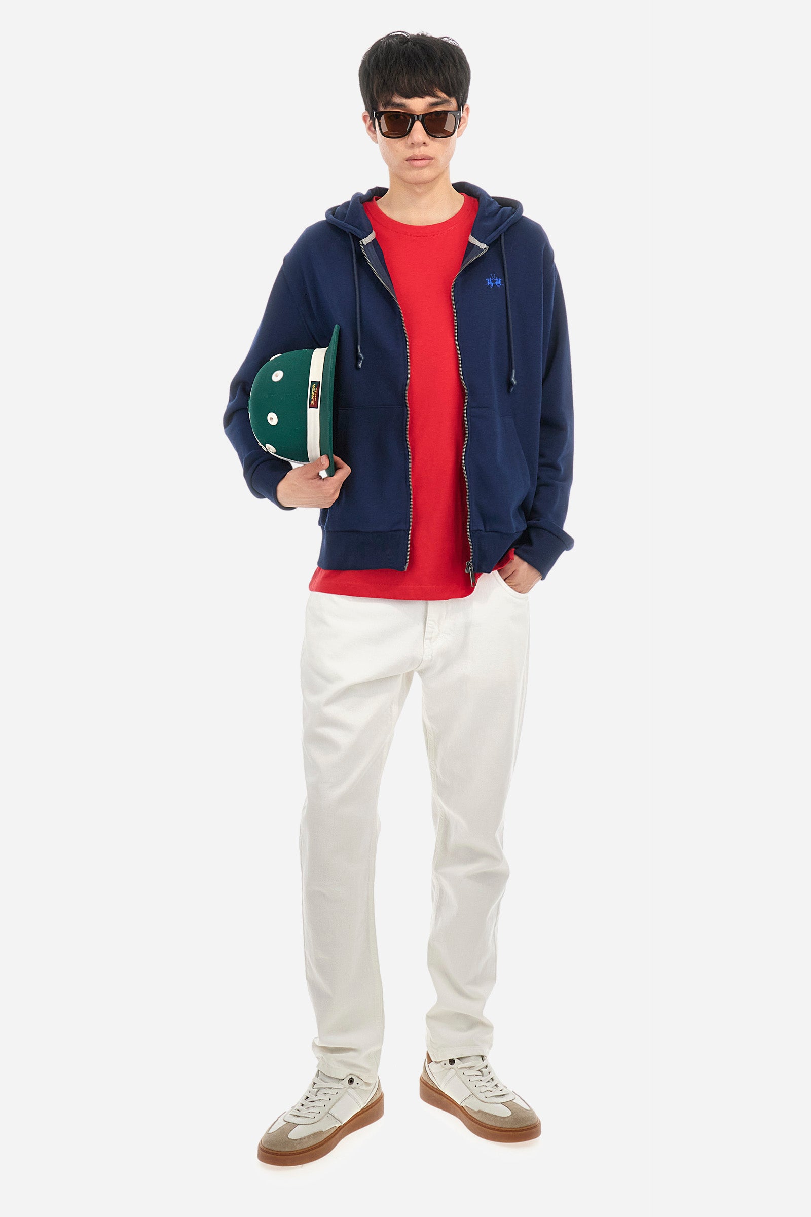 Cotton T-shirt with multicolor logo - Anastasios