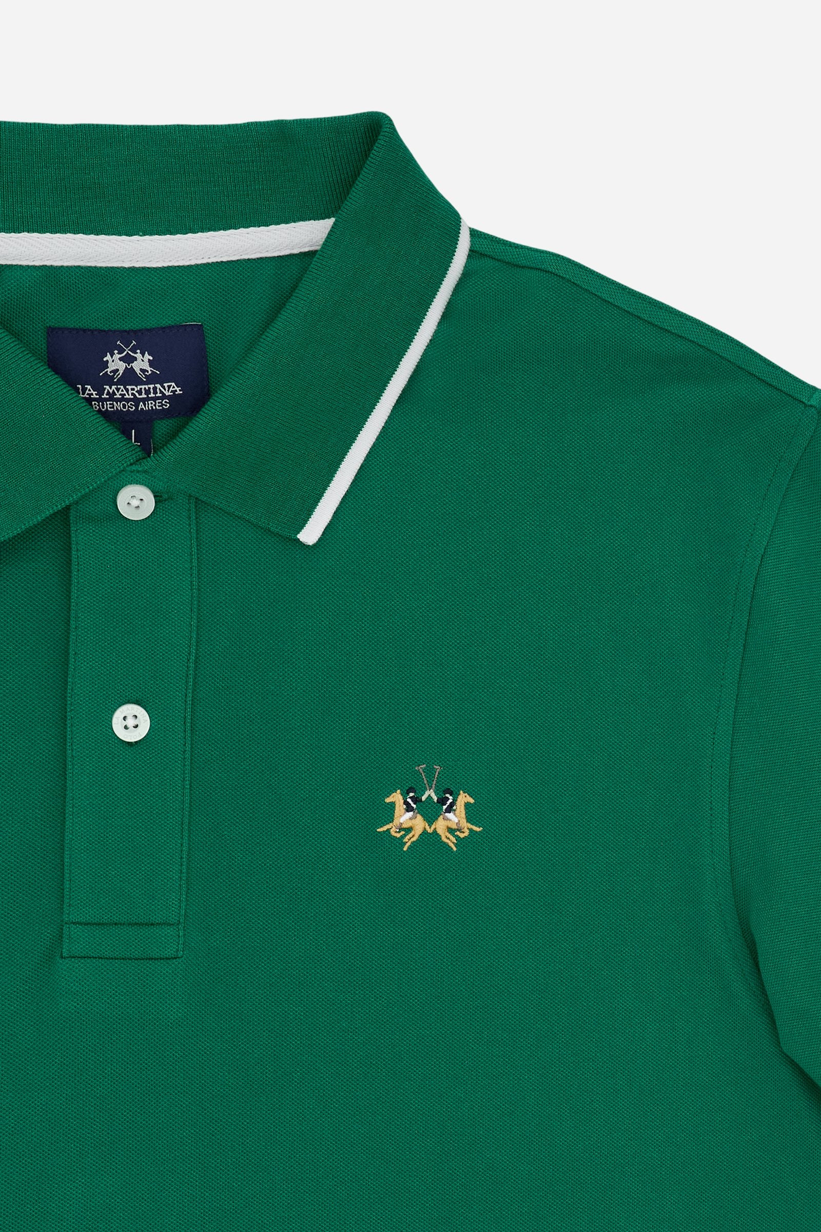 Men’s regular fit stretch piqué polo shirt Essential – Russell