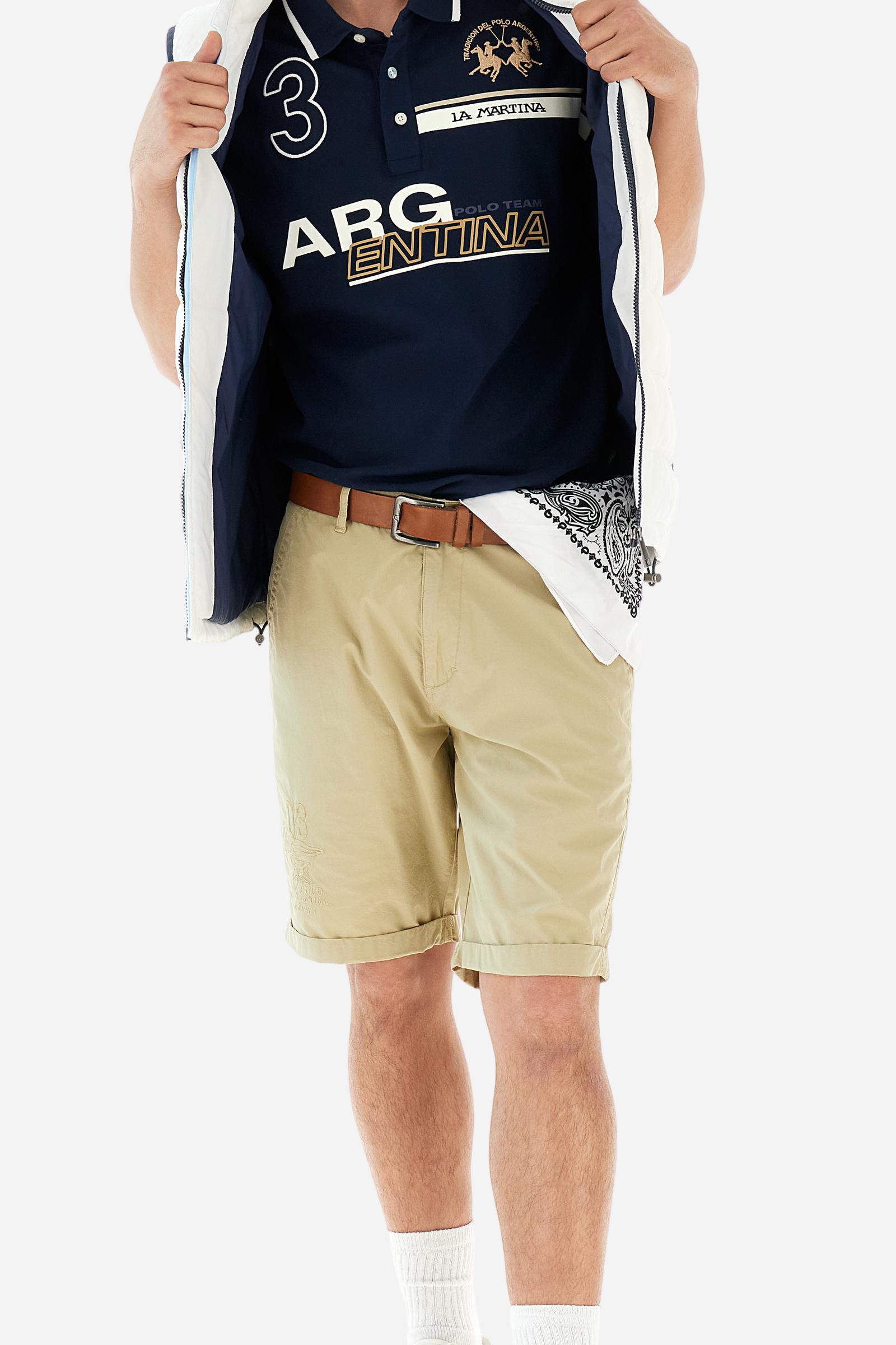 Polo en piqué de coton extensible coupe classique - Adem