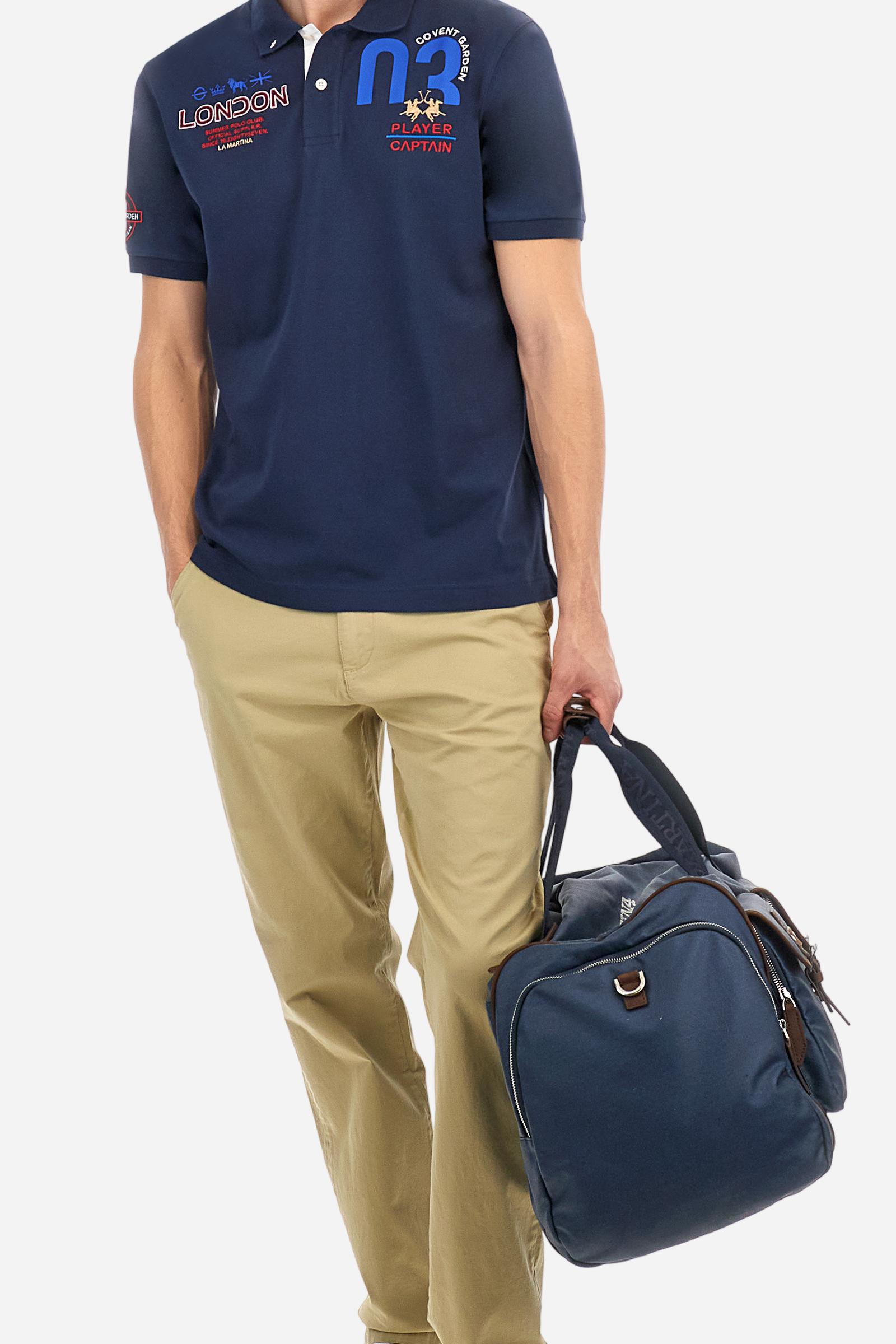 Polo shirt in stretch piqué cotton in regular fit - Adam